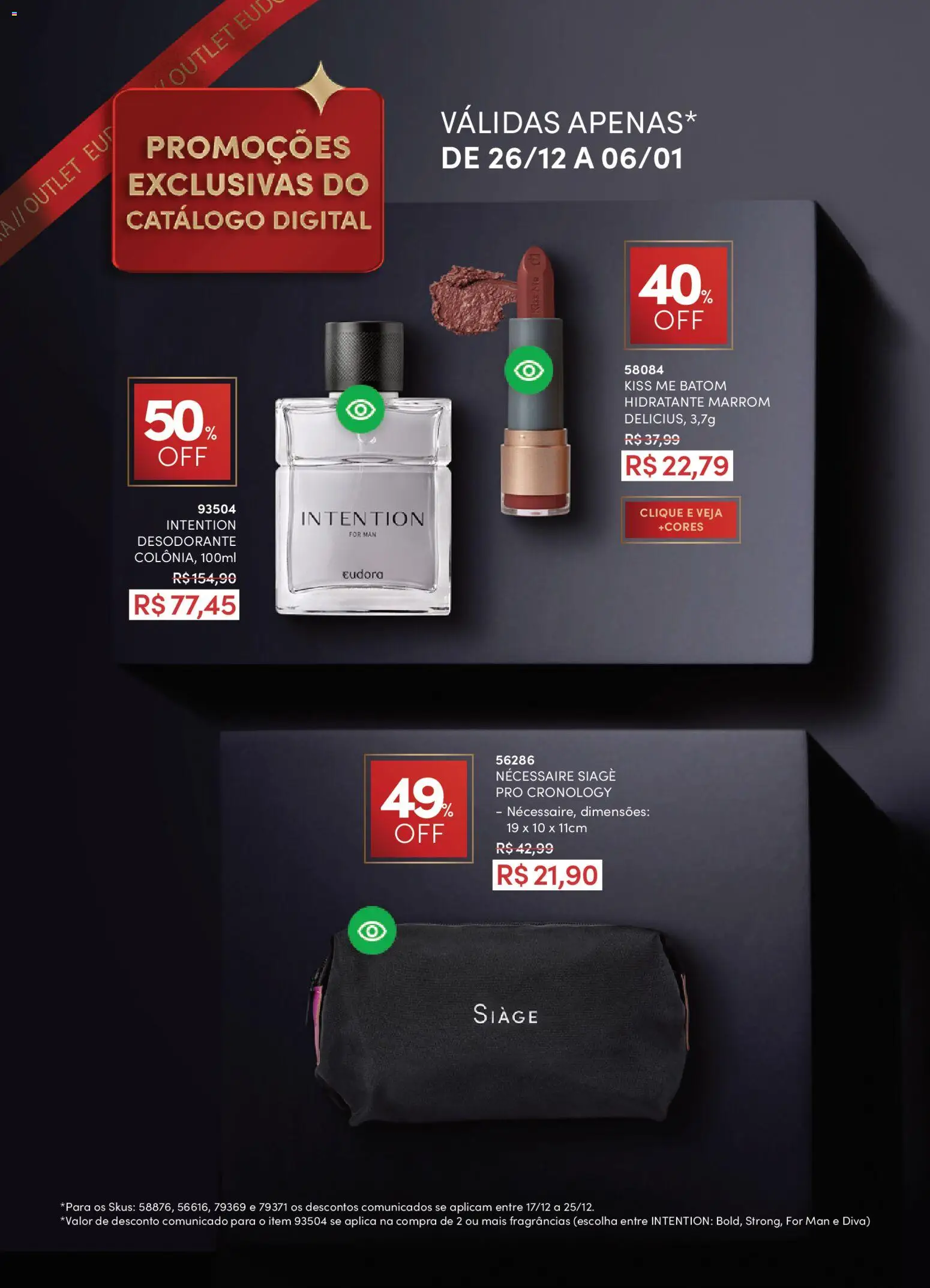 Eudora Folheto - válido de 17.12.2025 | Página: 25 | Produtos: Batom, Desodorante, Necessaire