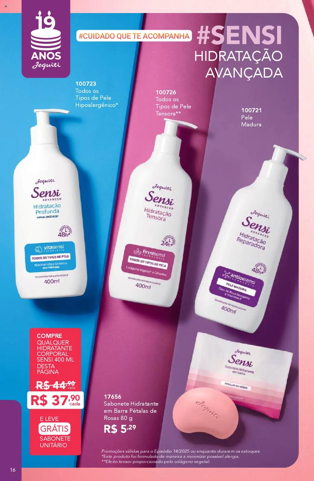 Jequiti Folheto - válido de 03.10.2025 | Página: 16 | Produtos: Colágeno, Perfume, Sabonete