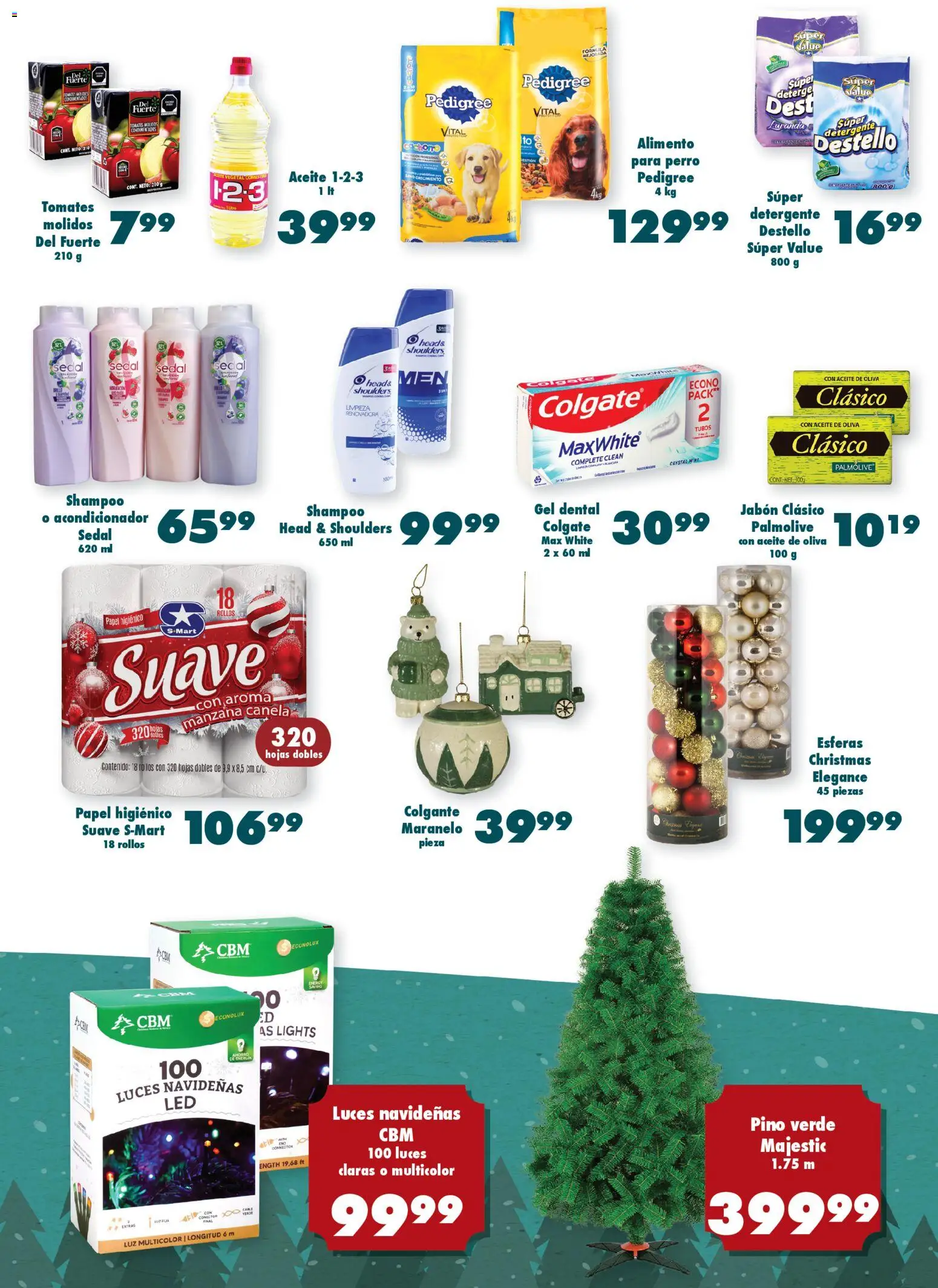 Nuevas ofertas de S-Mart válidas en toda la República Mexicana desde el 21.11.2025. ¡Encuentra las mejores ofertas en S-Mart folleto Chihuahua! | Página: 5 | Productos: Detergente, Aceite de oliva, Papel higiénico, Tomates
