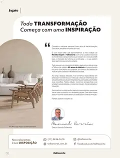 Telhanorte ofertas Inspiram - Pré-Visualização do folheto da loja Telhanorte, válido de 09.03.2026 | Página: 2 | Produtos: Revista
