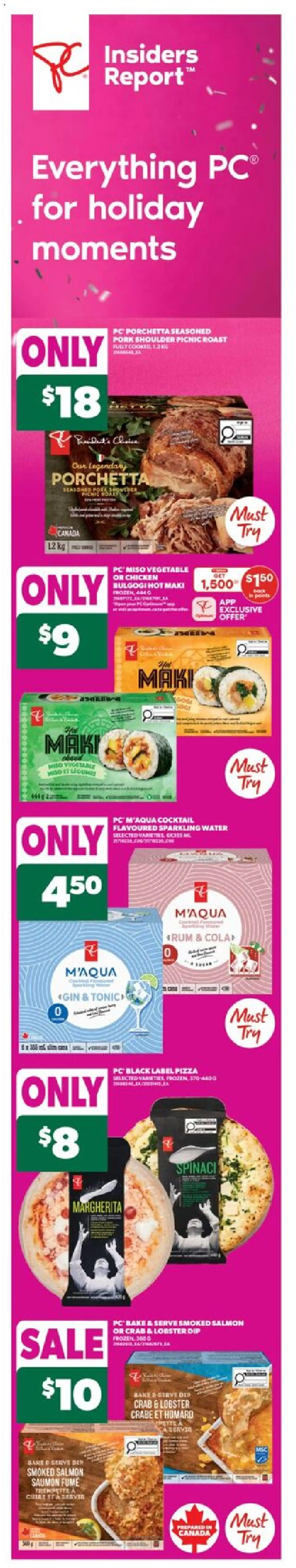 Real Canadian Superstore flyer valid from 13.11.2025 | Page: 3 | Products: PC, Pizza, Chicken, Pork