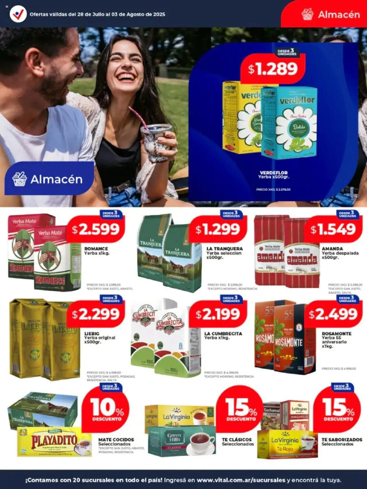 Vital ofertas - San Justo │ válido desde el 11.08.2025 | Página: 16 | Productos: Mate, Yerba, Té