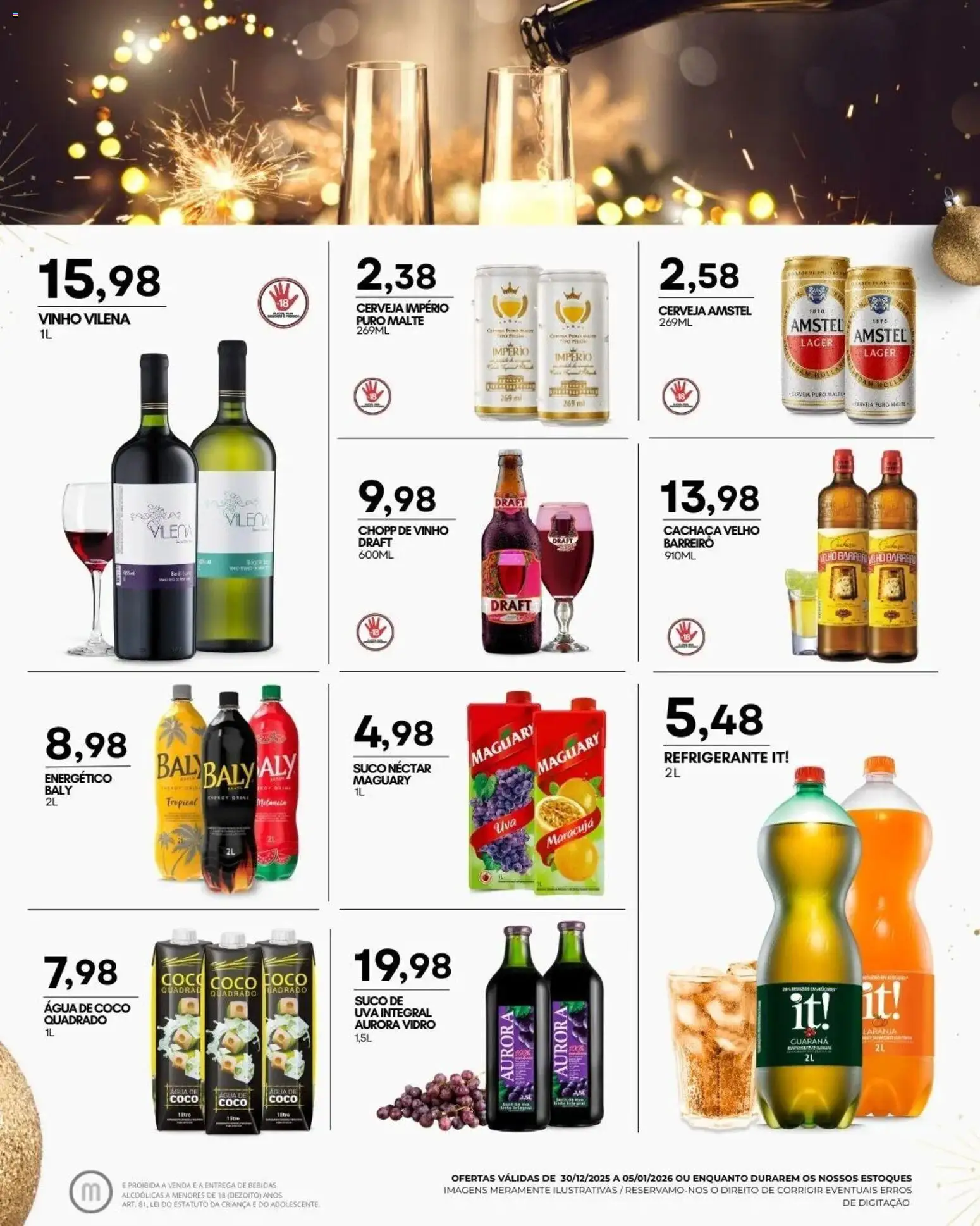 Mercadão Atacadista Folheto - válido de 30.12.2025 | Página: 11 | Produtos: Maracujá, Melancia, Cachaça, Refrigerante
