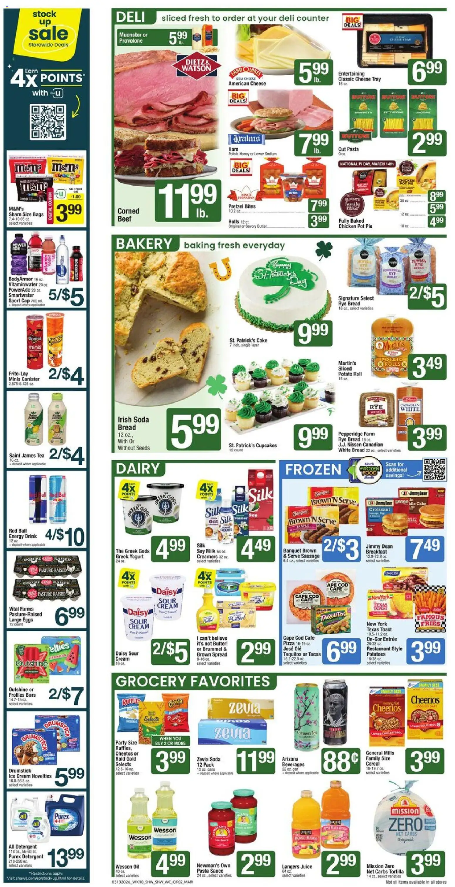 Shaw's Weekly Ad - valid from 13.03.2026 | Page: 2 | Products: Eggs, Tea, Beef, Sauce