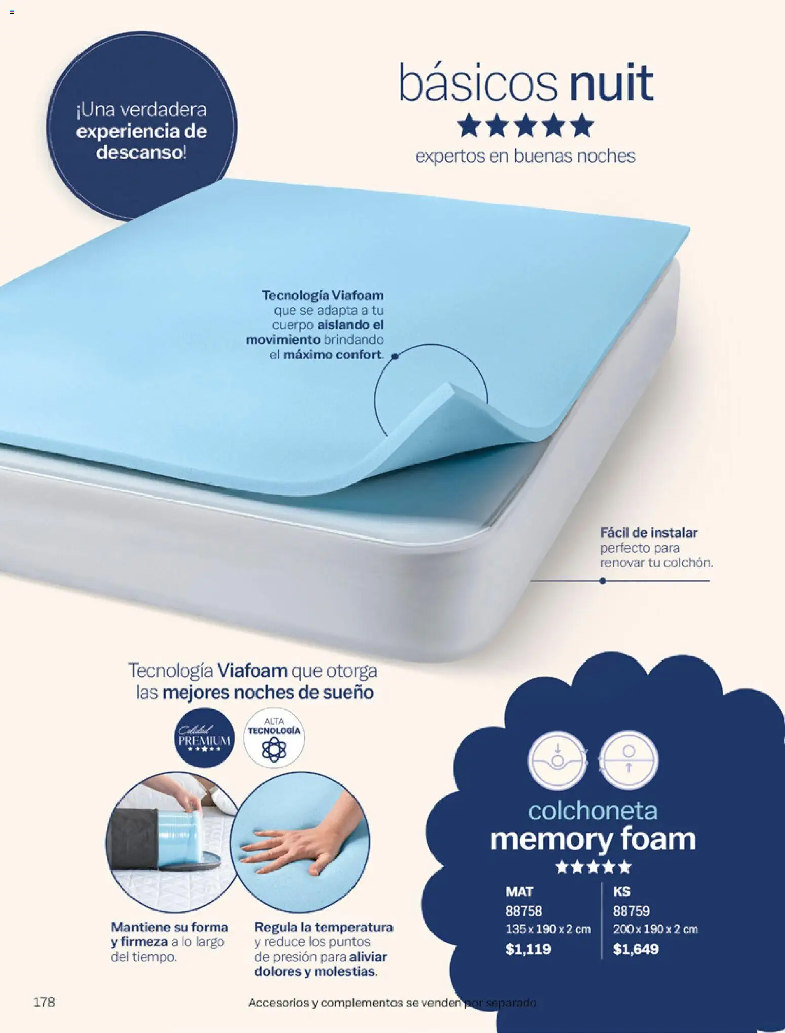 Nuevas ofertas de Vianney válidas en toda la República Mexicana desde el 06.03.2026. ¡Encuentra las mejores ofertas en Vianney catálogo Tu hogar, nuestra pasión! | Página: 180 | Productos: Colchoneta