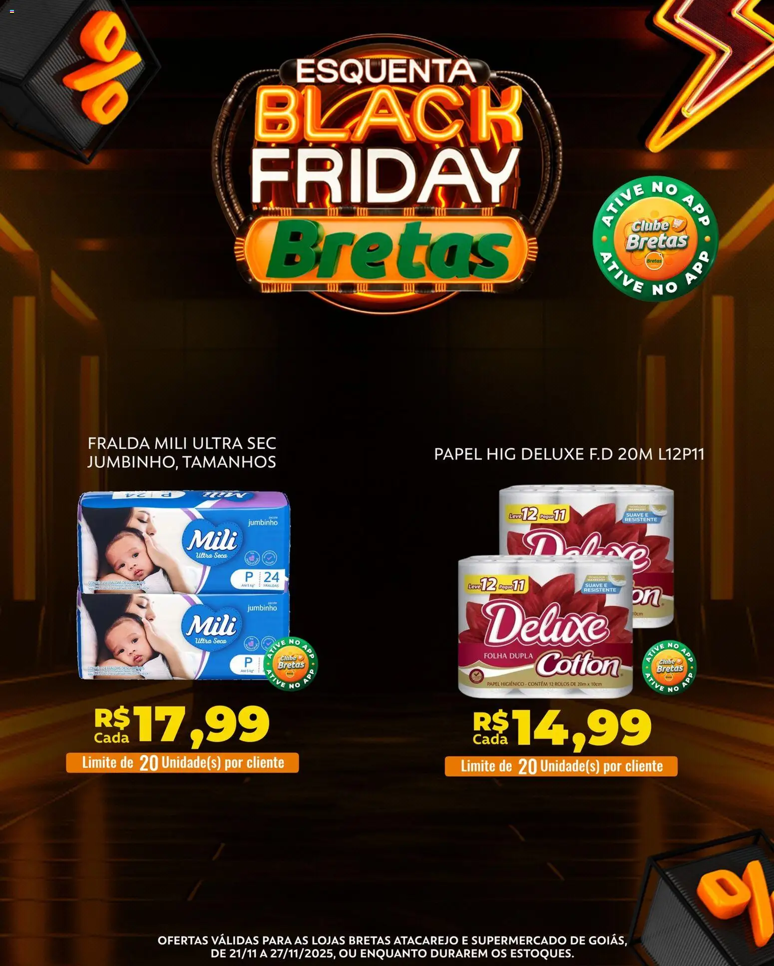 Bretas Folheto - válido de 21.11.2025 | Página: 8 | Produtos: Fraldas, Papel higiênico