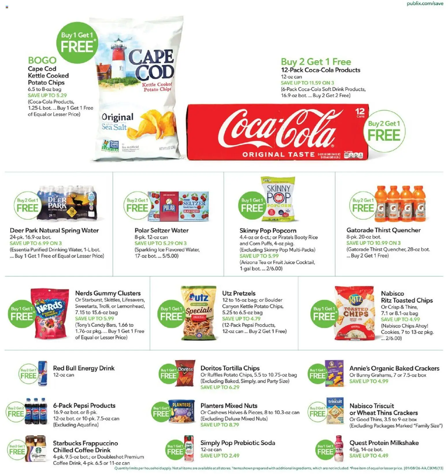 Publix Weekly Ad - valid from 07.01.2026 | Page: 13 | Products: Box, Coffee, Tea, Kettle