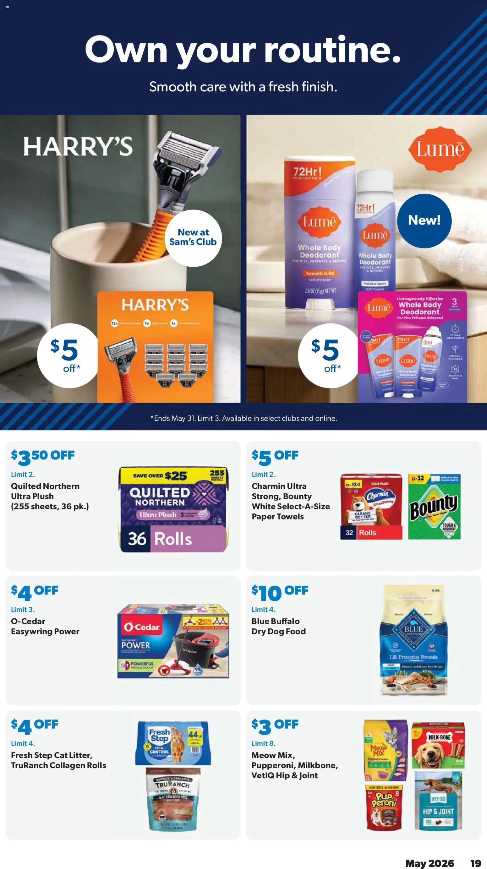 Sam's Club Weekly Ad - valid from 29.04.2026 | Page: 19 | Products: Dog Food, Powder, Deodorant