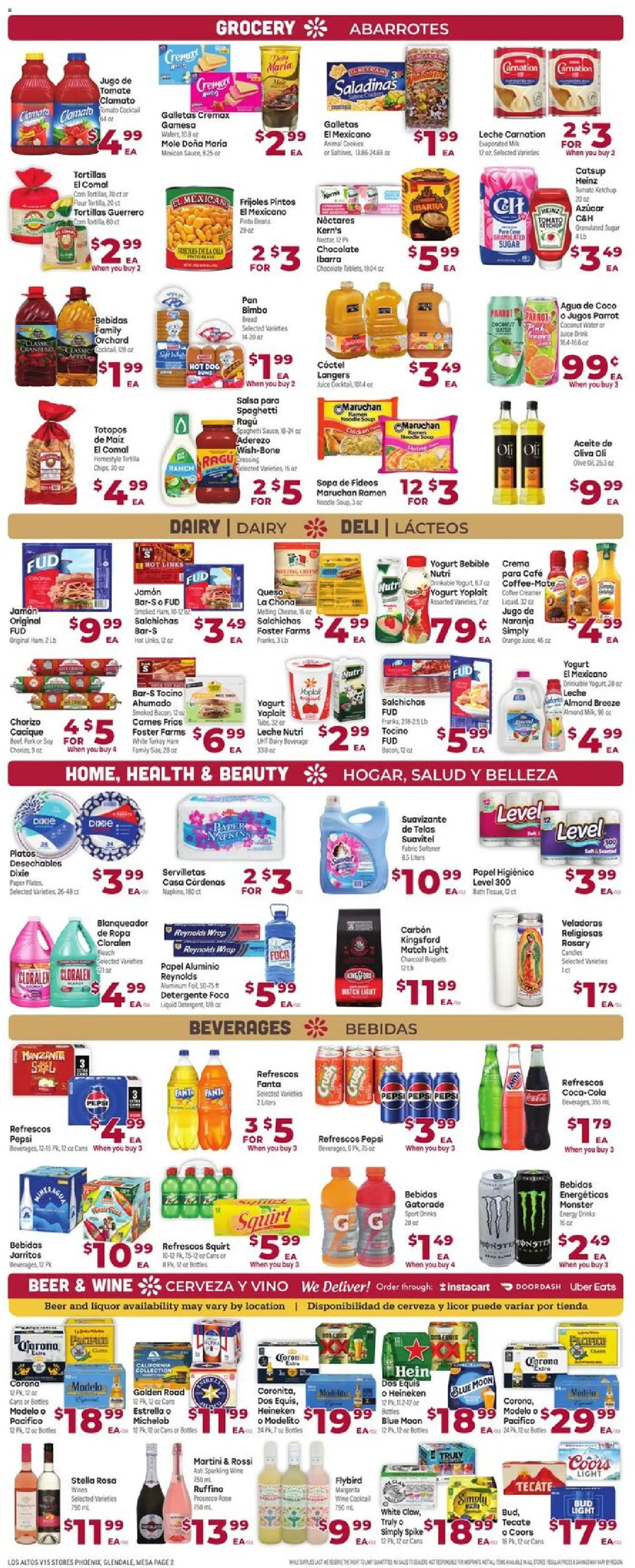Cardenas Weekly Ad - AZ - valid from 28.11.2025 | Page: 2 | Products: Bread, Ham, Wine, Beer