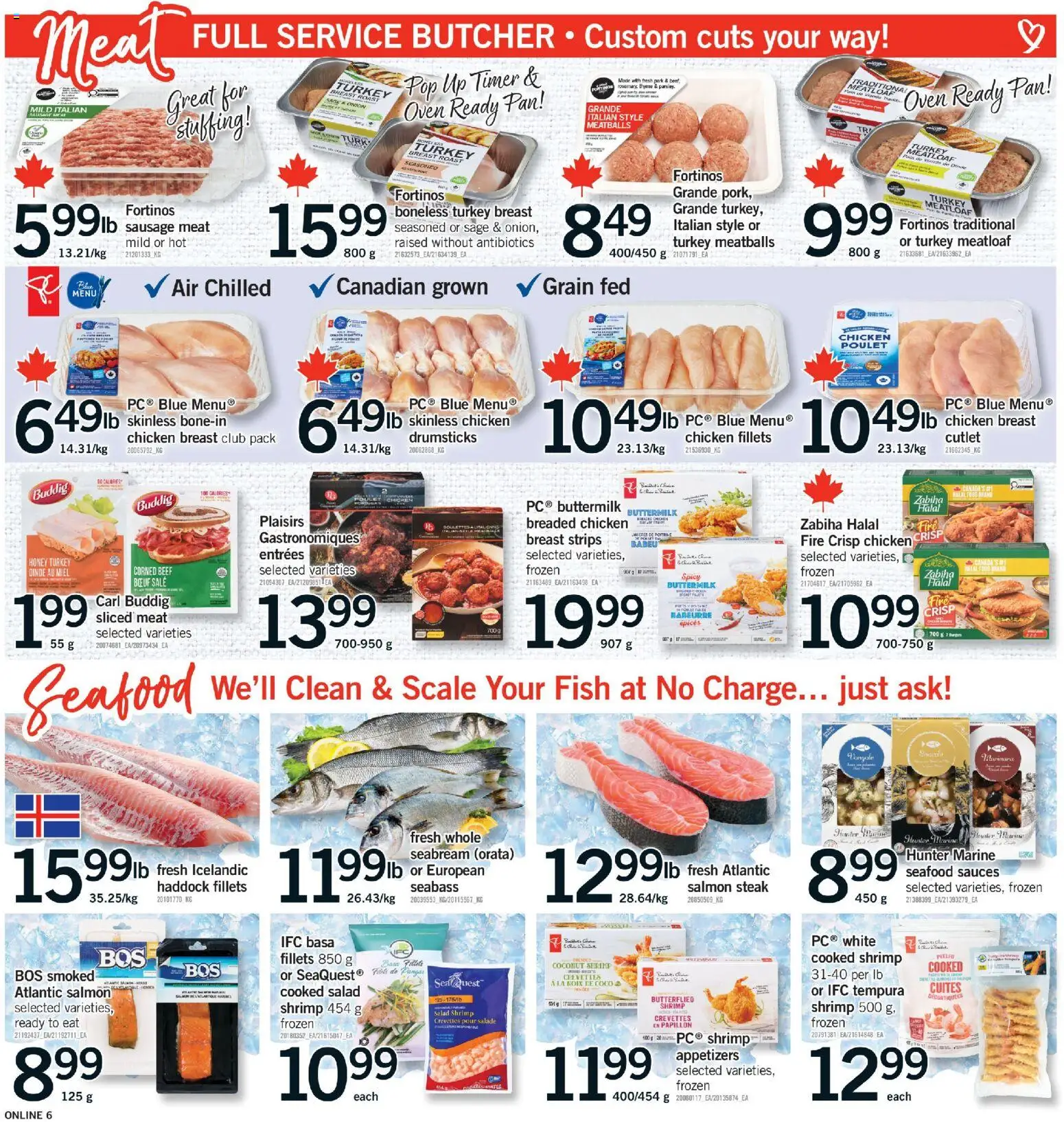 Fortinos flyer valid from 19.02.2026 | Page: 6 | Products: Fish, Salad, Oven, Chicken