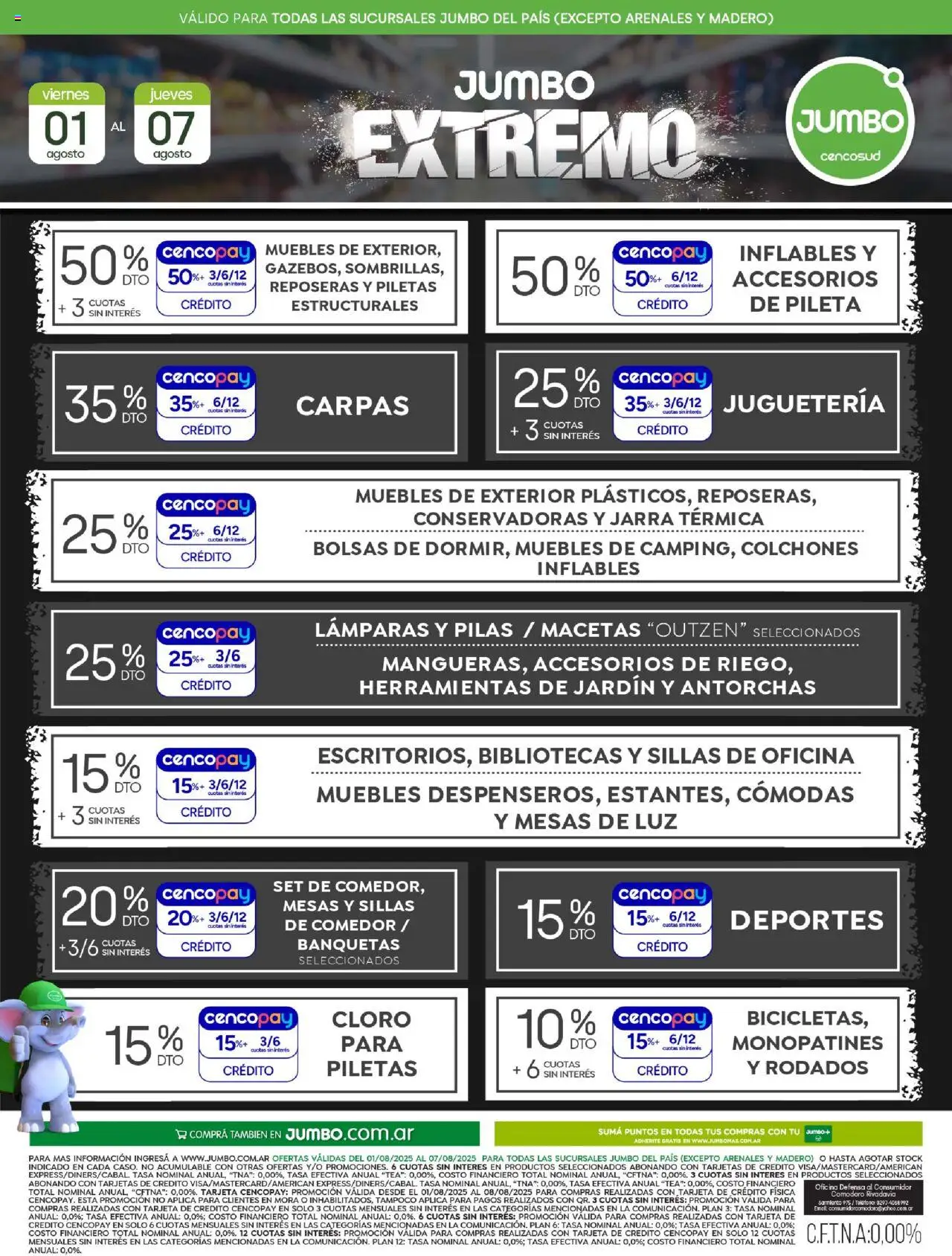 Jumbo - Oferta | Textil │ válido desde el 01.08.2025 | Página: 2 | Productos: Pilas, Jarra, Pileta, Térmica