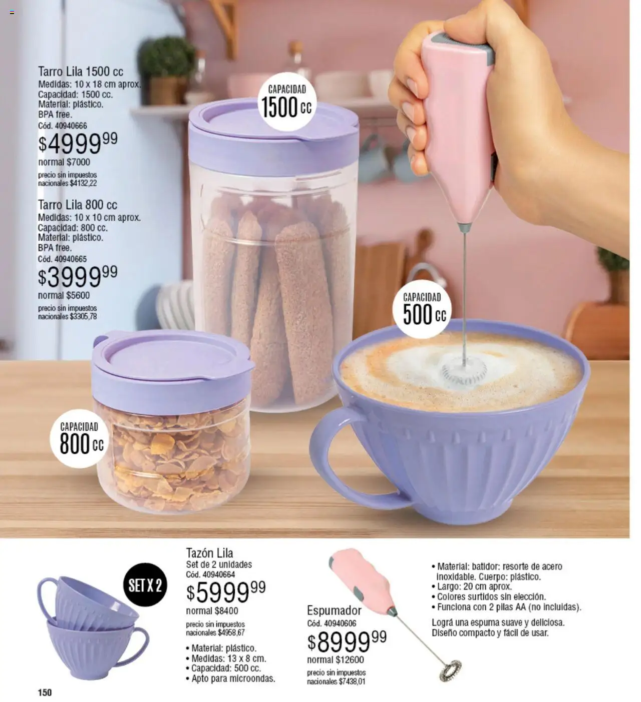 Millanel - Catálogo │ válido desde el 20.10.2025 | Página: 150 | Productos: Pilas, Espuma, Batidor