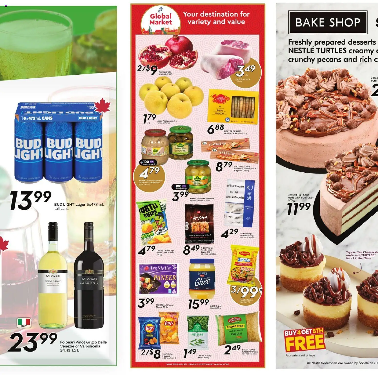 Sobeys flyer valid from 30.10.2025 | Page: 15 | Products: Noodles, Chips, Cheese, Pork