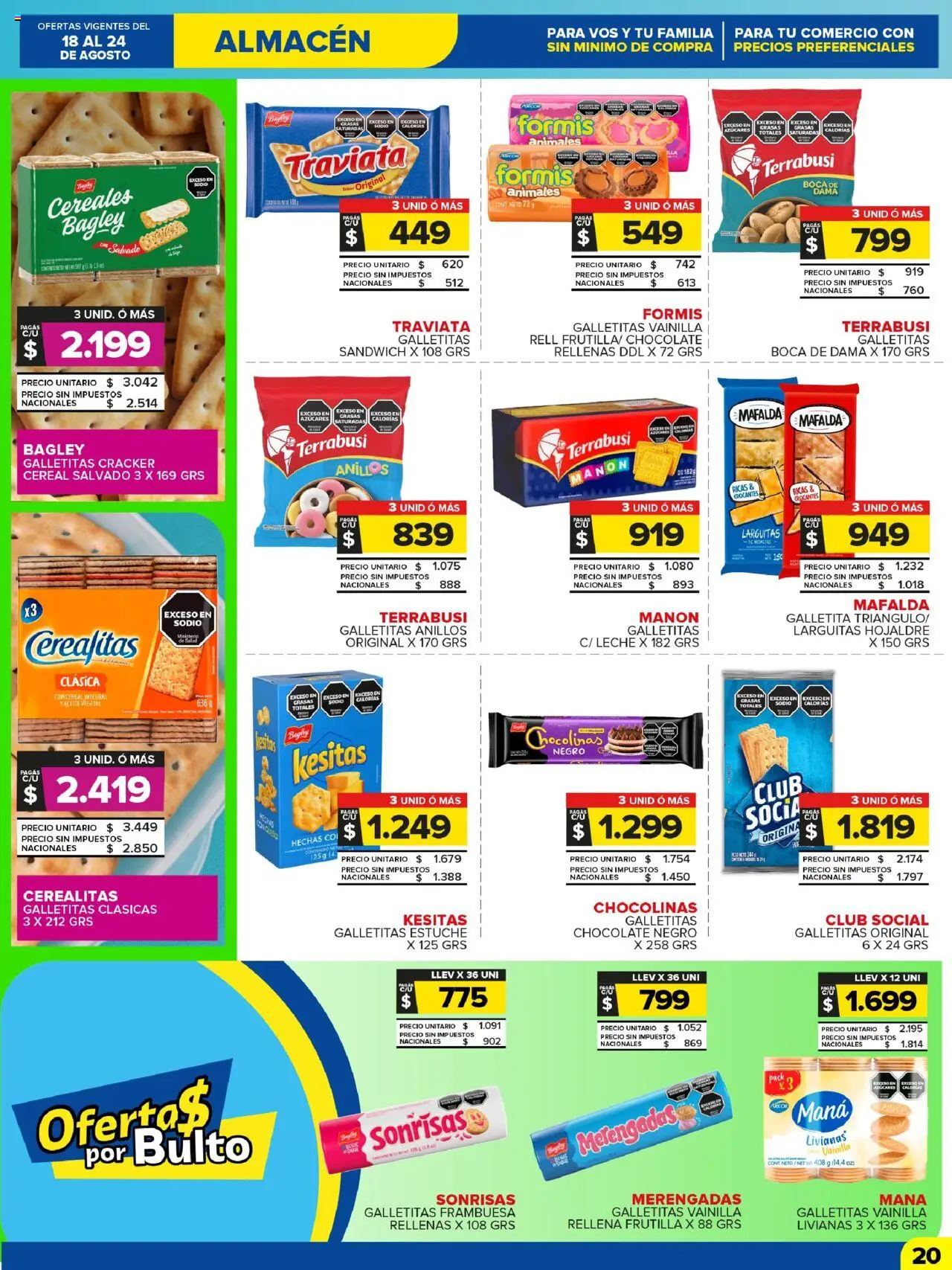 Carrefour Maxi catálogo - Chubut │ válido desde el 18.08.2025 | Página: 20 | Productos: Frutilla, Aceite, Leche, Chocolate