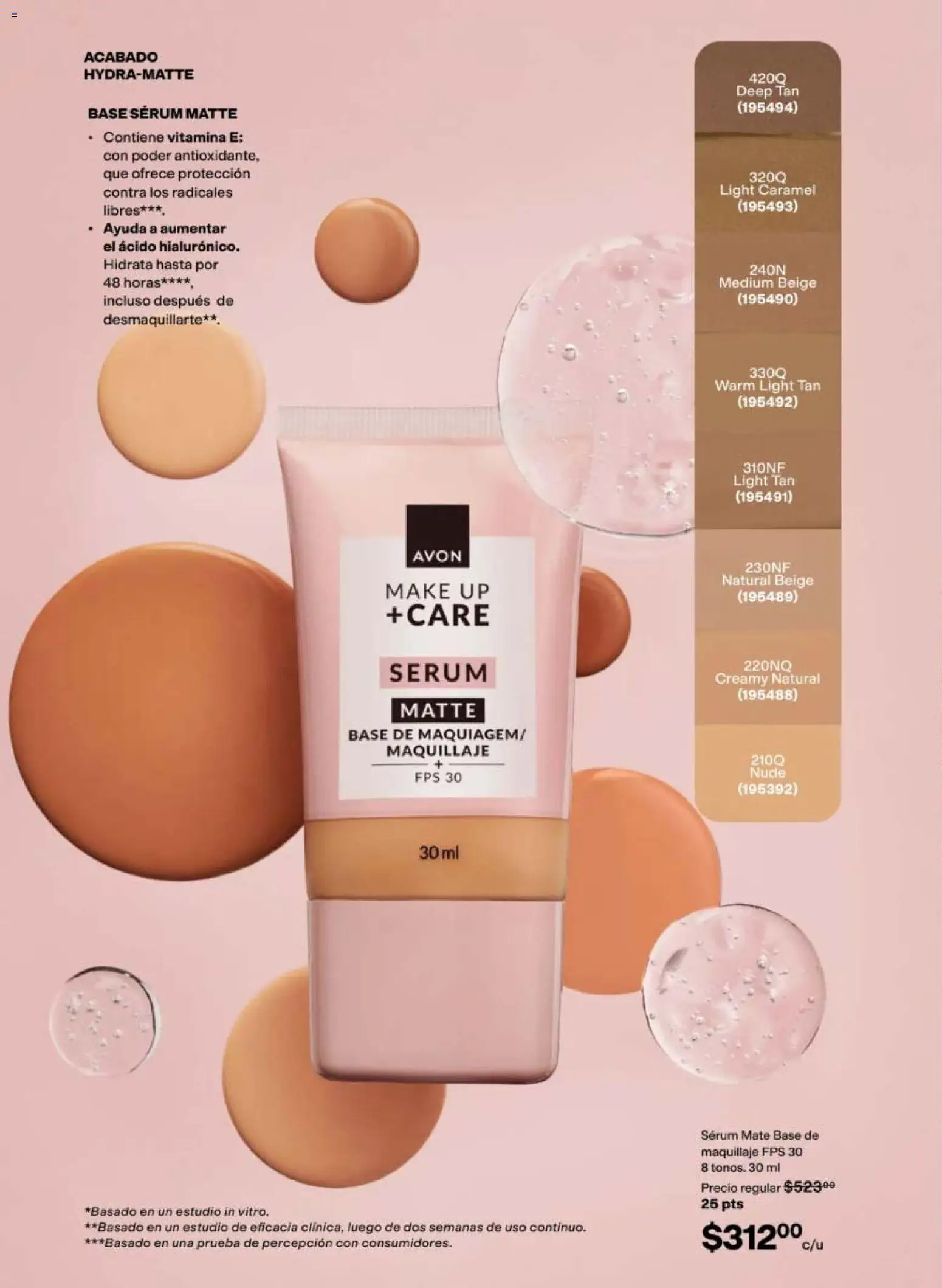 Nuevas ofertas de AVON válidas en toda la República Mexicana desde el 08.05.2026. ¡Encuentra las mejores ofertas en AVON campaña 8 2026! | Página: 88 | Productos: Base de maquillaje, Serum, Mate, Maquillaje