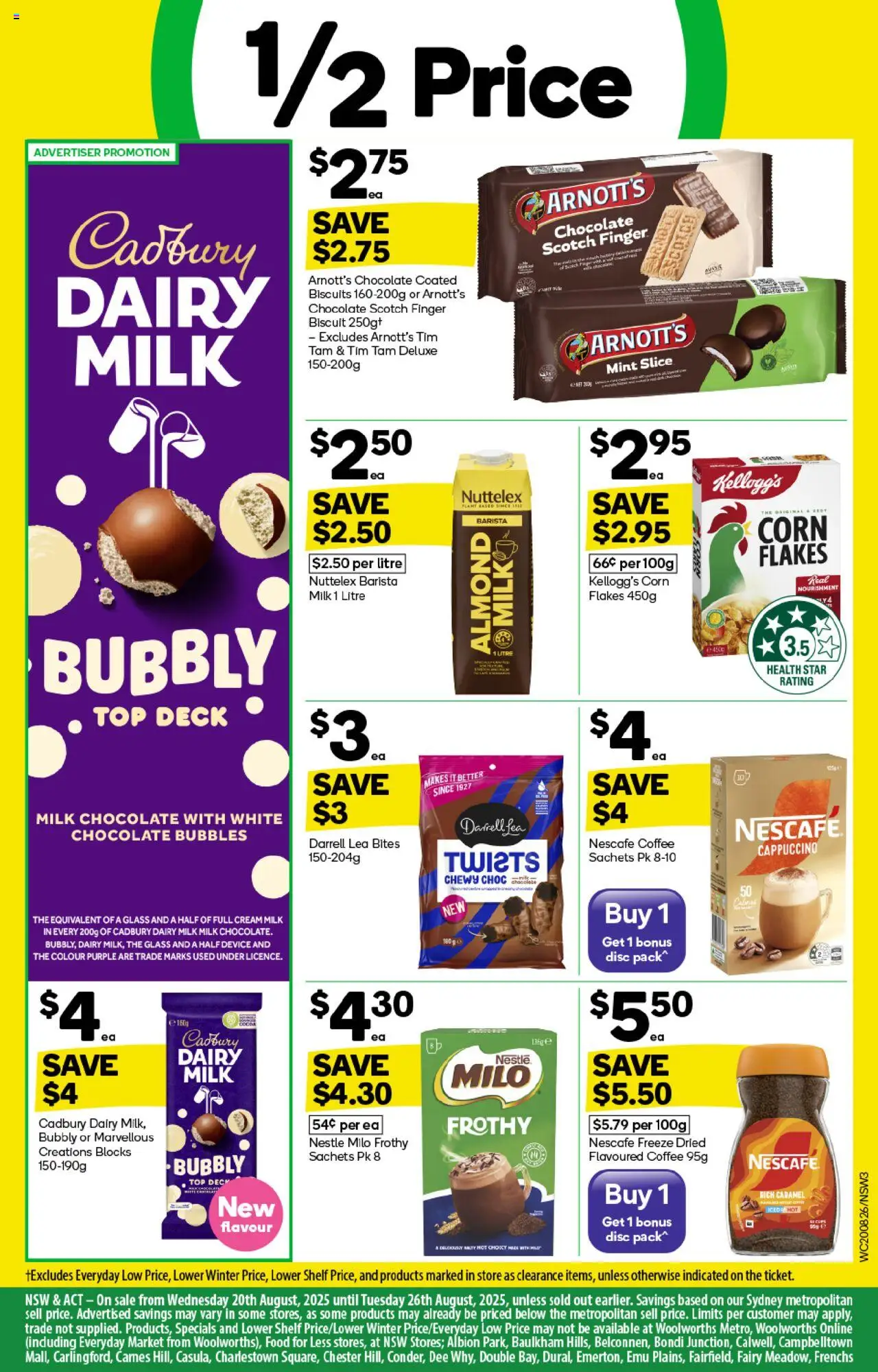 Woolworths catalogue - valid from 20.08.2025 | Page: 3 | Products: Plant, Cream, Flakes, Nescafe