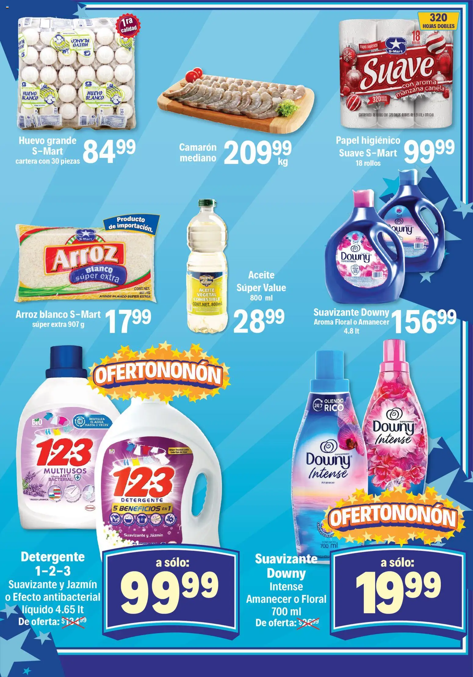 Nuevas ofertas de S-Mart válidas en toda la República Mexicana desde el 24.10.2025. ¡Encuentra las mejores ofertas en S-Mart folleto Juárez! | Página: 3 | Productos: Huevo, Agua, Papel higiénico, Ropa