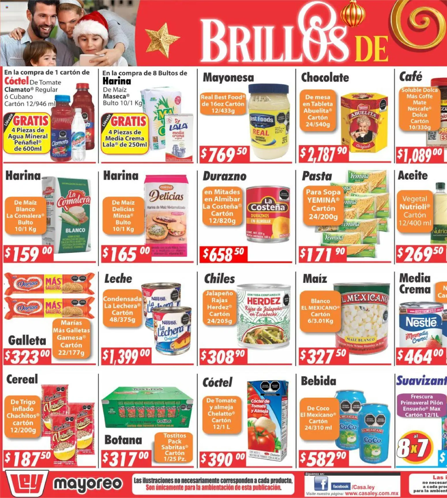 Nuevas ofertas de Casa Ley válidas en toda la República Mexicana desde el 15.12.2025. ¡Encuentra las mejores ofertas en Casa Ley folleto Nogales! | Página: 4 | Productos: Harina, Durazno, Mayonesa, Café
