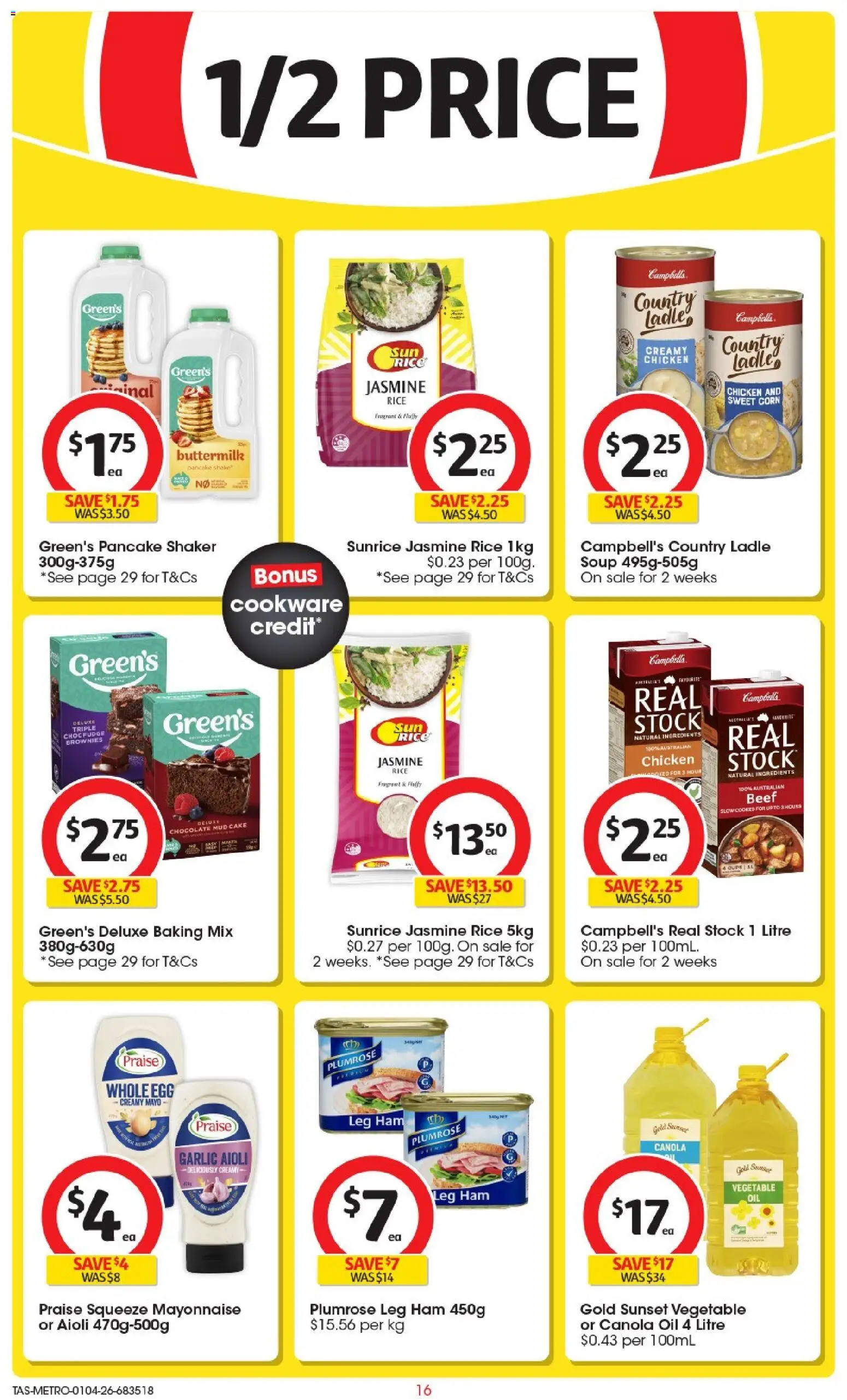 Coles catalogue - valid from 01.04.2026 | Page: 16 | Products: Oil, Chicken, Cookware, Soup
