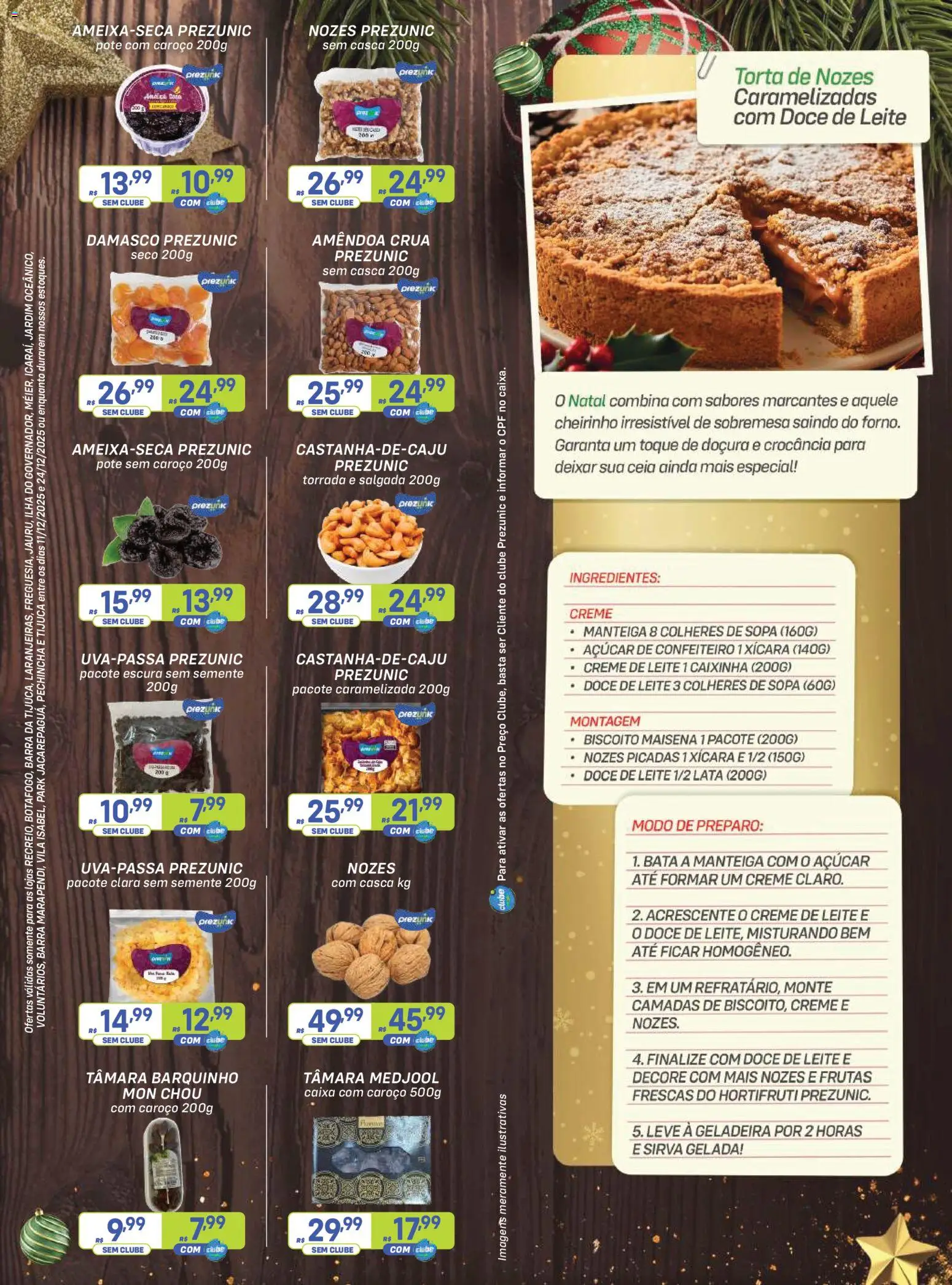 Prezunic Folheto - válido de 11.12.2025 | Página: 9 | Produtos: Geladeira, Leite, Nozes, Creme