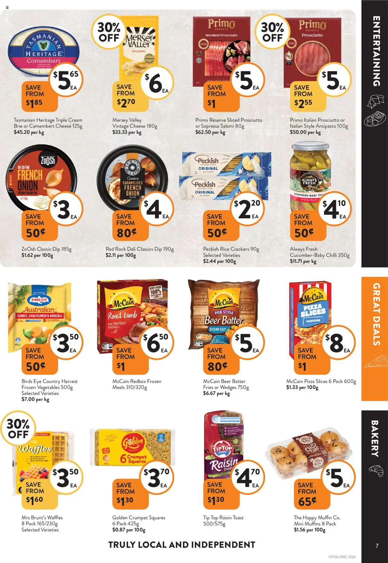 Foodworks catalogue - valid from 08.10.2025 | Page: 7 | Products: Crackers, Lamb, Muffins, Vegetables