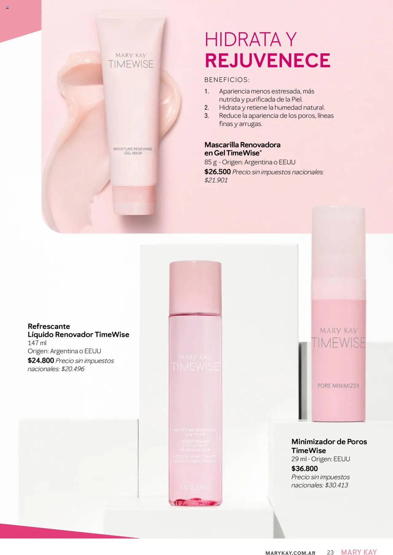 Mary Kay catálogo Invierno │ válido desde el 01.07.2025 | Página: 23 | Productos: Mascarilla, Loción