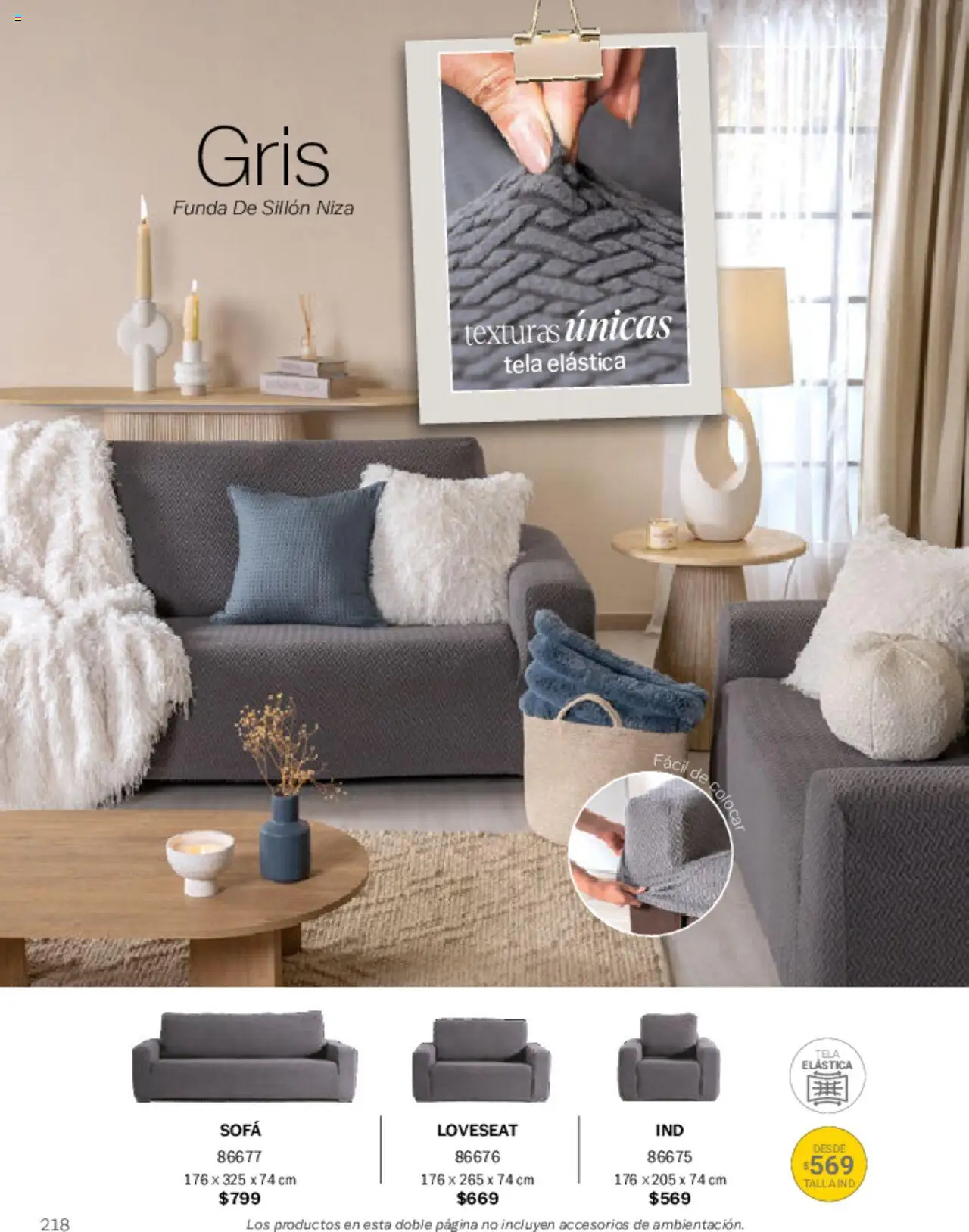 Nuevas ofertas de Vianney válidas en toda la República Mexicana desde el 07.03.2025. ¡Encuentra las mejores ofertas en Vianney catálogo Primavera! | Página: 222 | Productos: Sofá, Sillón, Funda