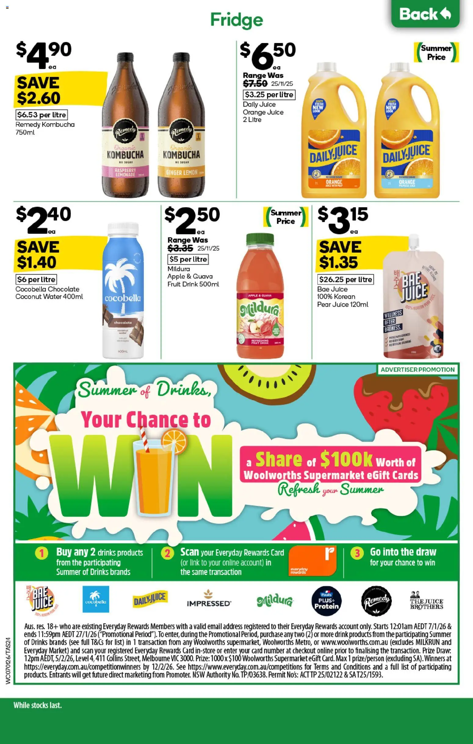 Woolworths catalogue - valid from 07.01.2026 | Page: 24 | Products: Ginger, Water, Lemon, Pear