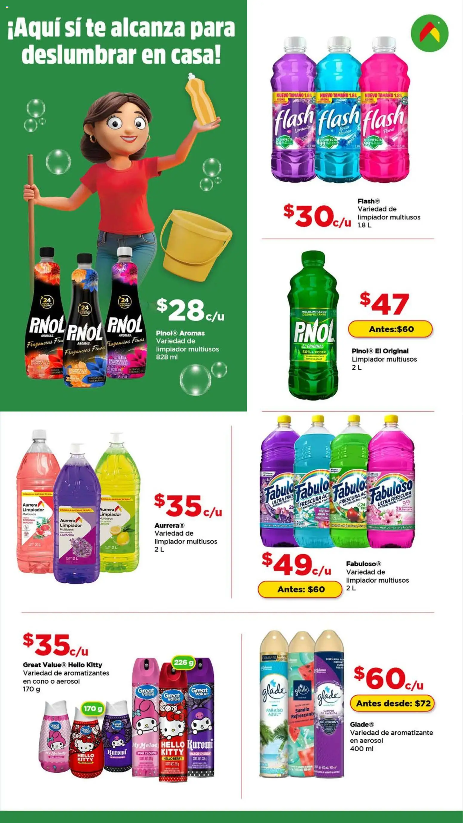 Nuevas ofertas de Bodega Aurrerá válidas en toda la República Mexicana desde el 26.12.2025. ¡Encuentra las mejores ofertas en Bodega Aurrerá folleto Feria de la limpieza! | Página: 5 | Productos: Sandía, Limón, Toronja, Limpiador