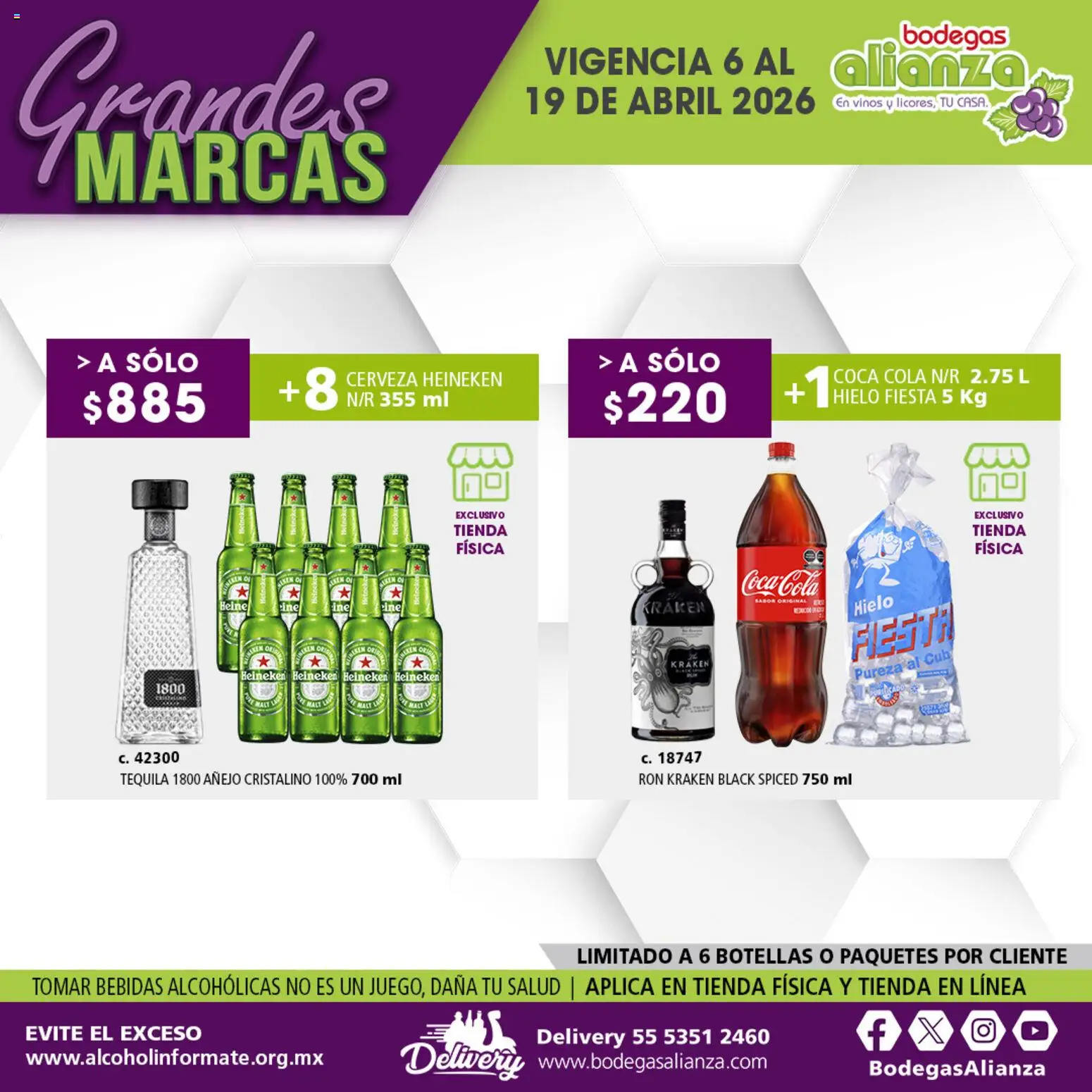 Nuevas ofertas de Bodegas Alianza válidas en toda la República Mexicana desde el 06.04.2026. ¡Encuentra las mejores ofertas en Bodegas Alianza catálogo Grandes Marcas! | Página: 9