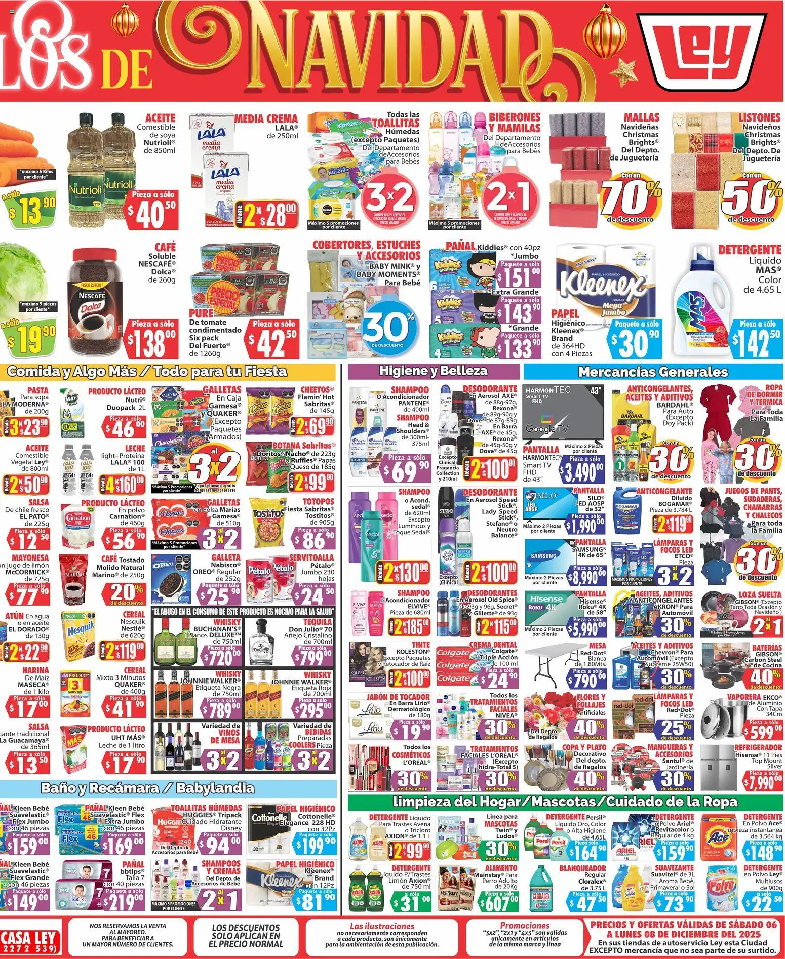 Nuevas ofertas de Casa Ley válidas en toda la República Mexicana desde el 06.12.2025. ¡Encuentra las mejores ofertas en Casa Ley folleto Autoservicio La Paz! | Página: 2 | Productos: Desodorante, Harina, Tomate, Polvo