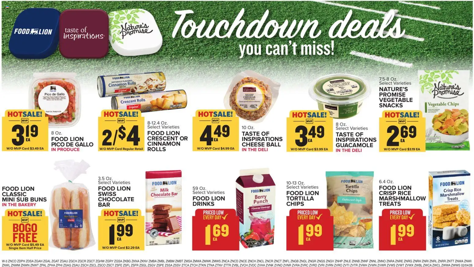 Food Lion Weekly Ad - valid from 04.02.2026 | Page: 17 | Products: Milk, Chocolate, Rice, Chips