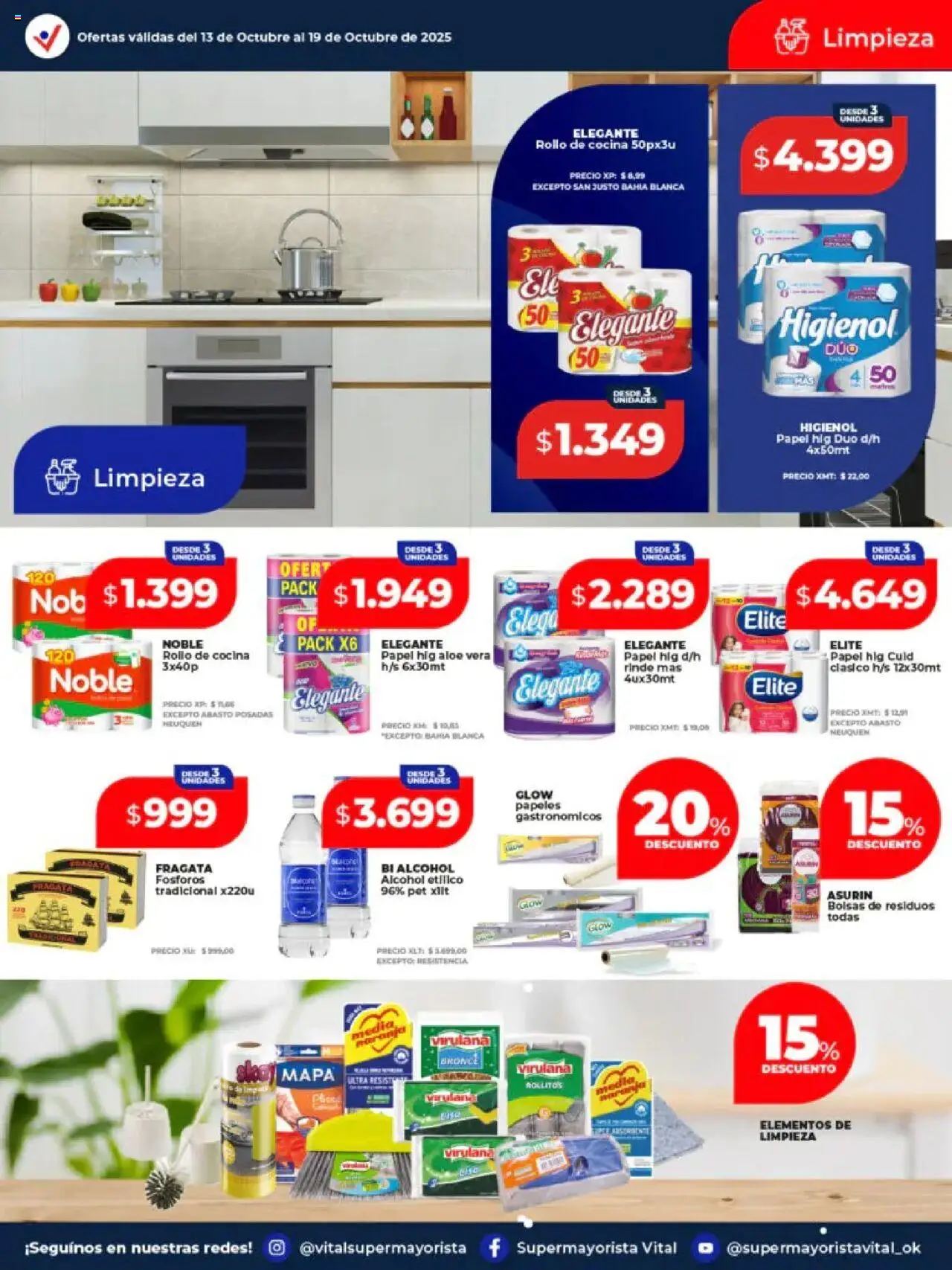 Vital - Ofertas │ válido desde el 13.10.2025 | Página: 11 | Productos: Fósforos, Cocina