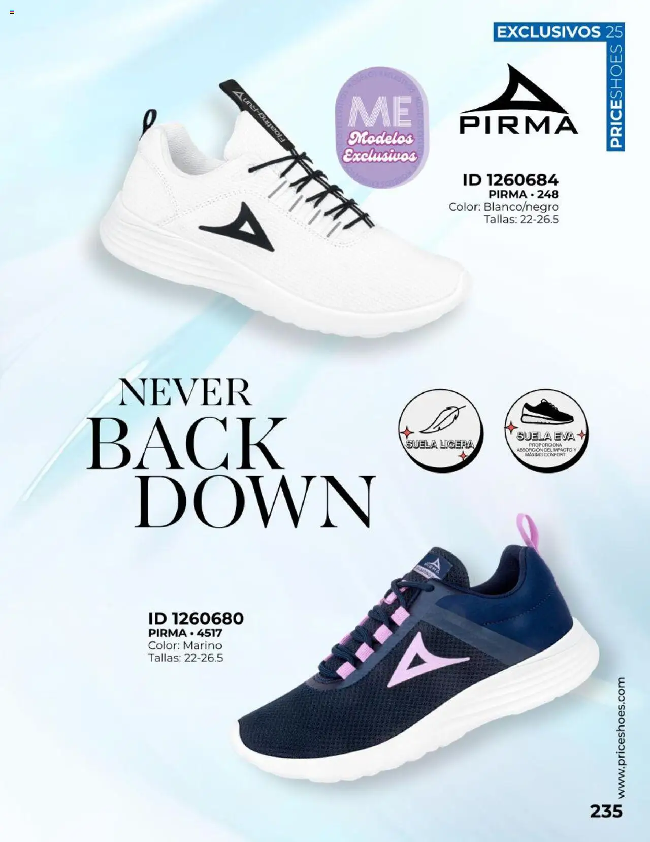 Nuevas ofertas de Price Shoes válidas en toda la República Mexicana desde el 19.10.2025. ¡Encuentra las mejores ofertas en Price Shoes catálogo Exclusivos 2025! | Página: 235