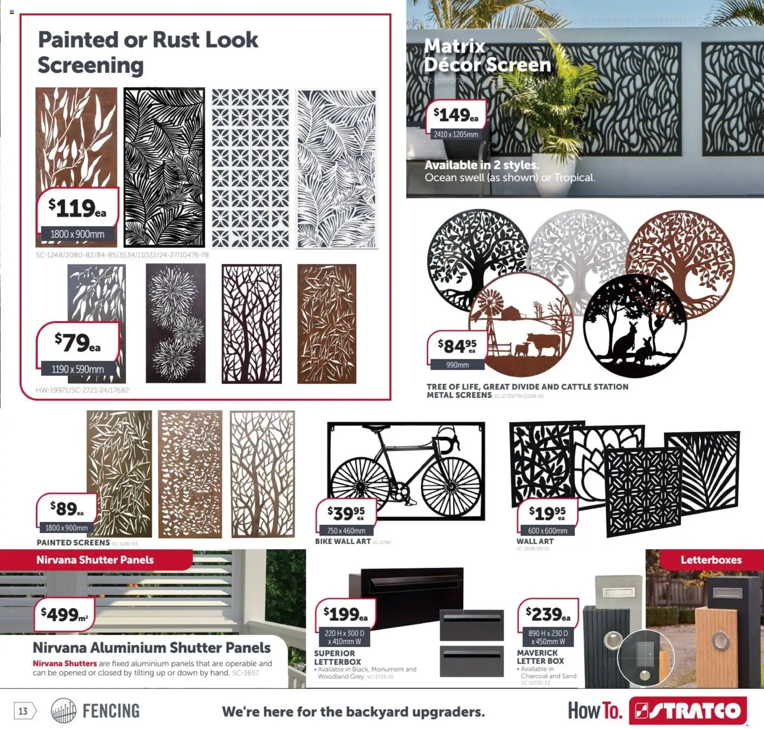 Stratco catalogue - valid from 23.01.2026 | Page: 13 | Products: Decor, Box, Screen