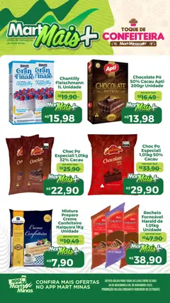 Mart Minas - Ofertas de confeitaria - Pré-Visualização do folheto da loja Mart Minas, válido de 04.11.2025 | Página: 2 | Produtos: Pó, Creme, Pá, Avelã