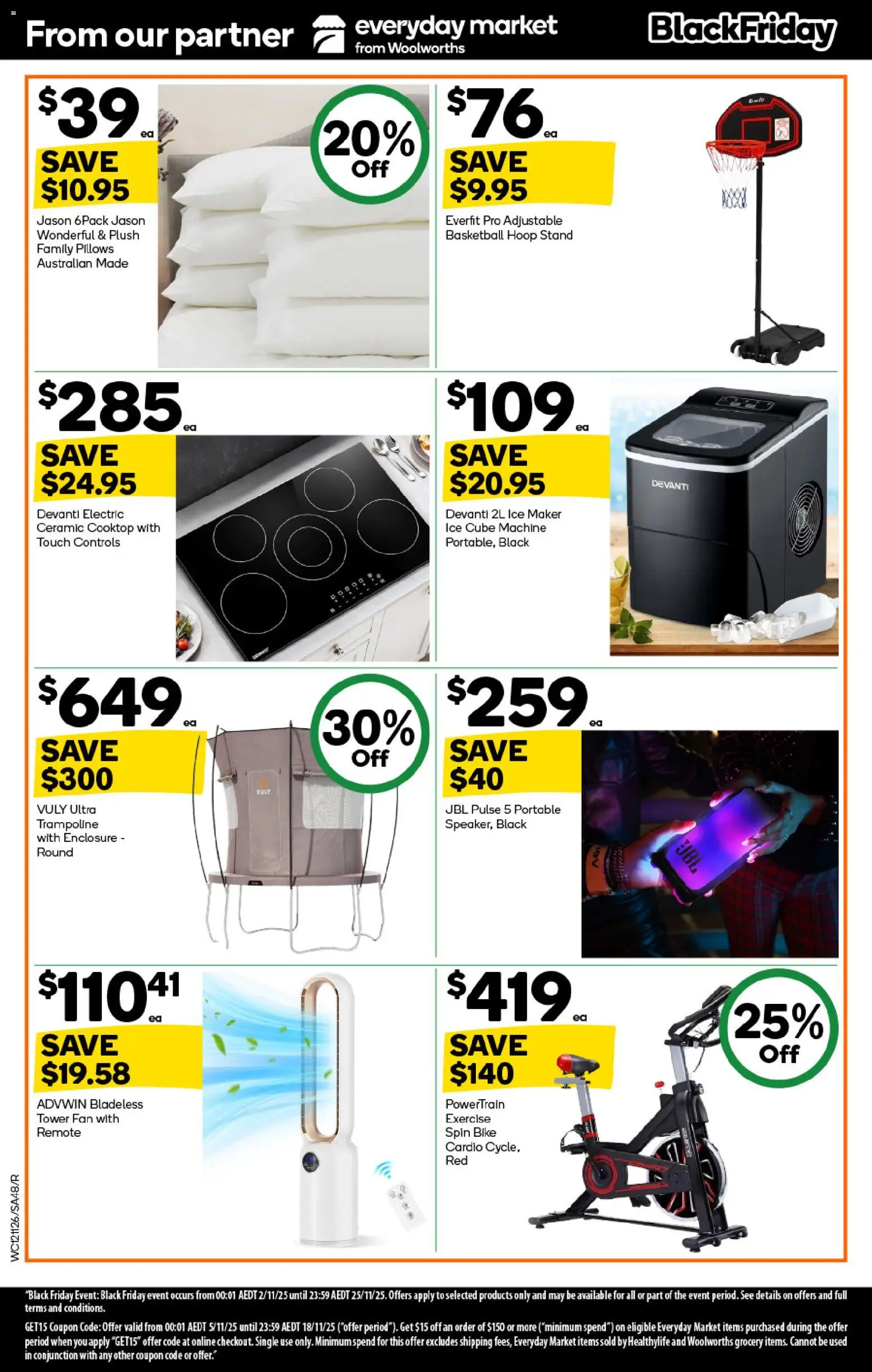 Woolworths catalogue - valid from 12.11.2025 | Page: 48 | Products: Ice maker, Portable, Cooktop, Fan