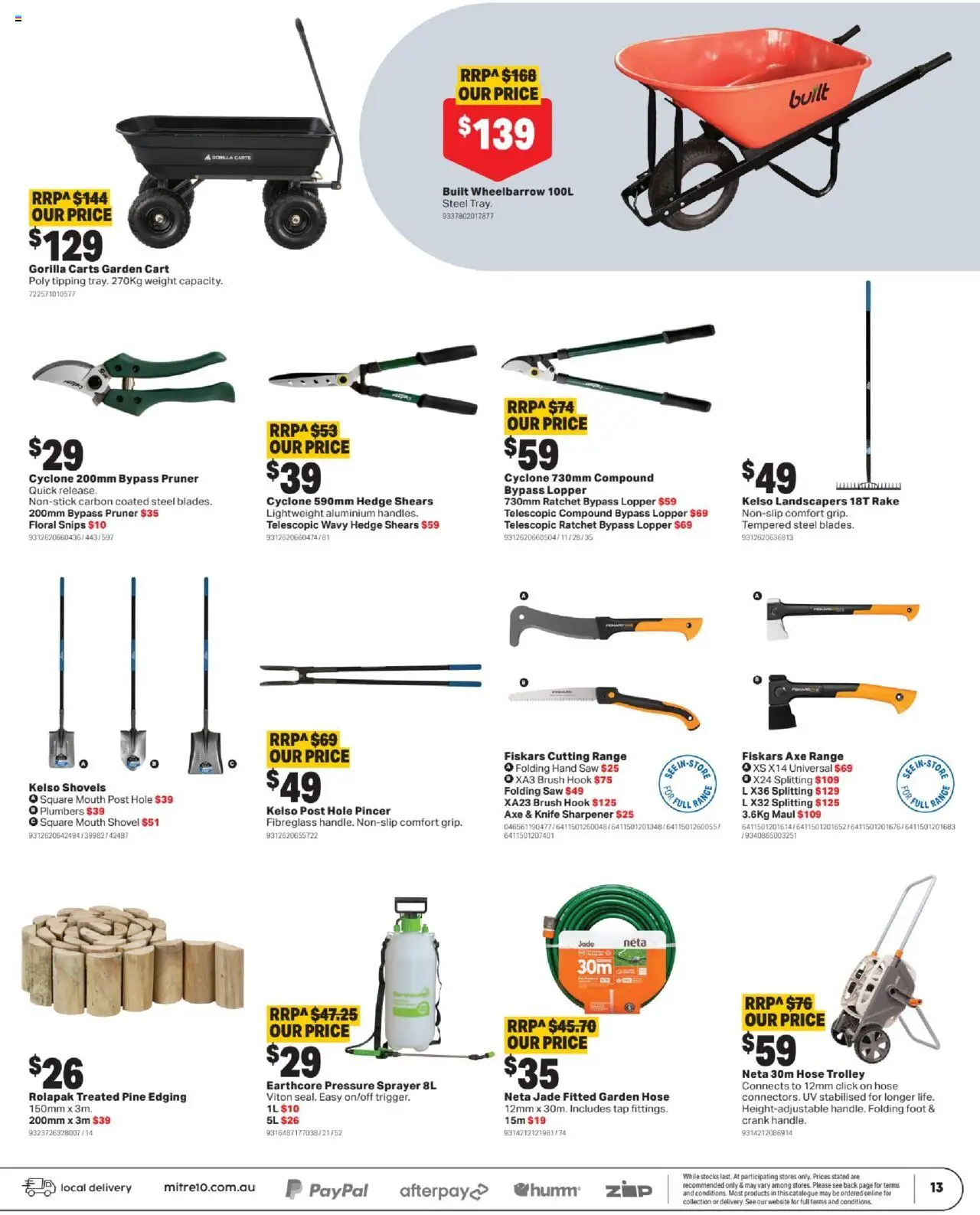 Mitre 10 catalogue - valid from 28.05.2025 | Page: 13 | Products: Garden hose, Floral, Brush, Trolley