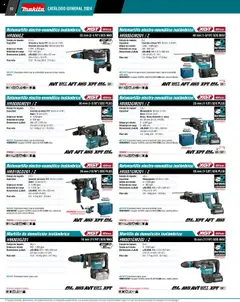 Nuevas ofertas de Makita válidas en toda la República Mexicana desde el 04.09.2025. ¡Encuentra las mejores ofertas en Makita - Catálogo! | Página: 32 | Productos: Estuche, Cargador, Polvo, Martillo
