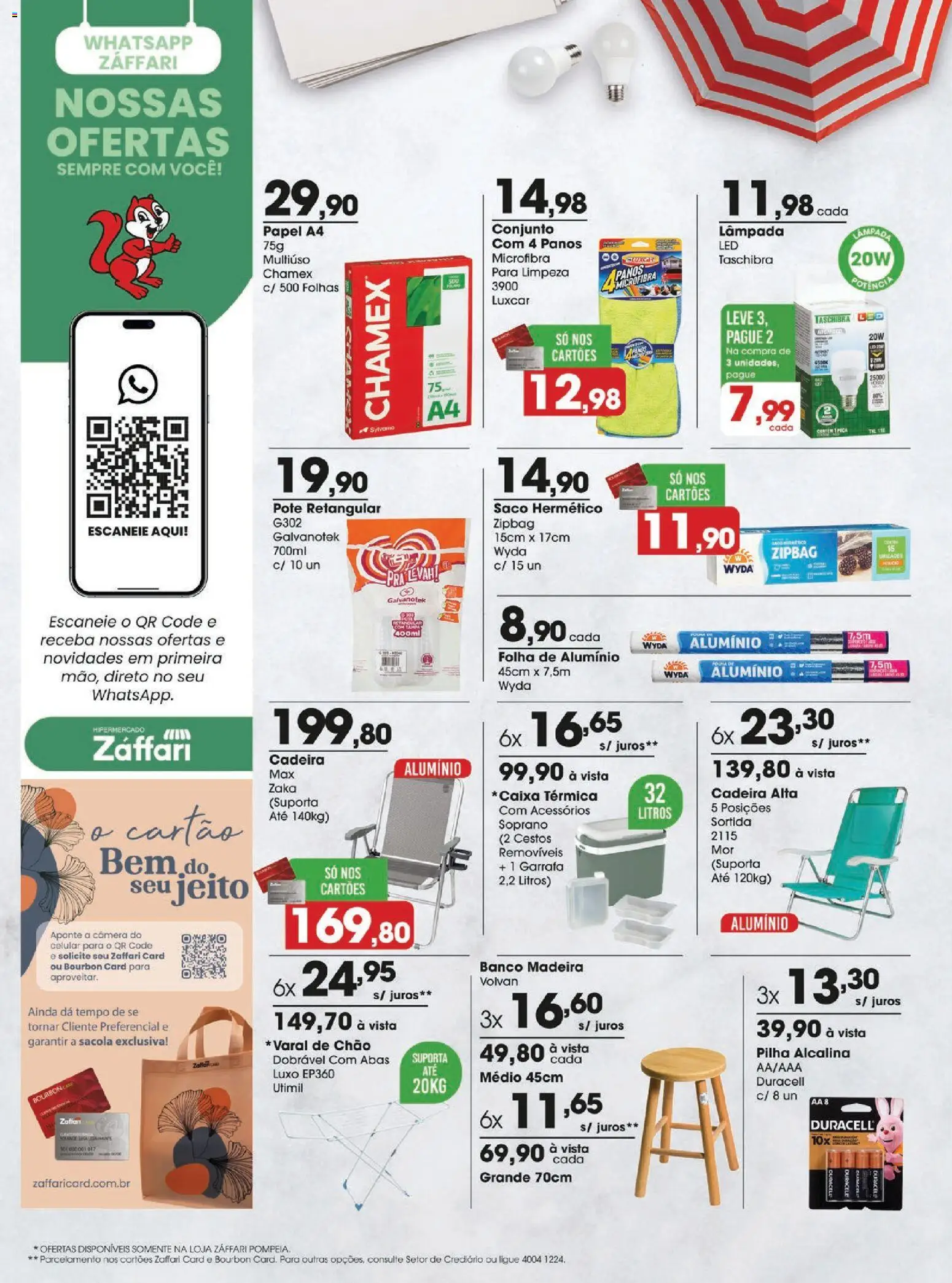 Zaffari Folheto - válido de 18.11.2025 | Página: 16 | Produtos: Celular, Banco, Cadeira, Câmera