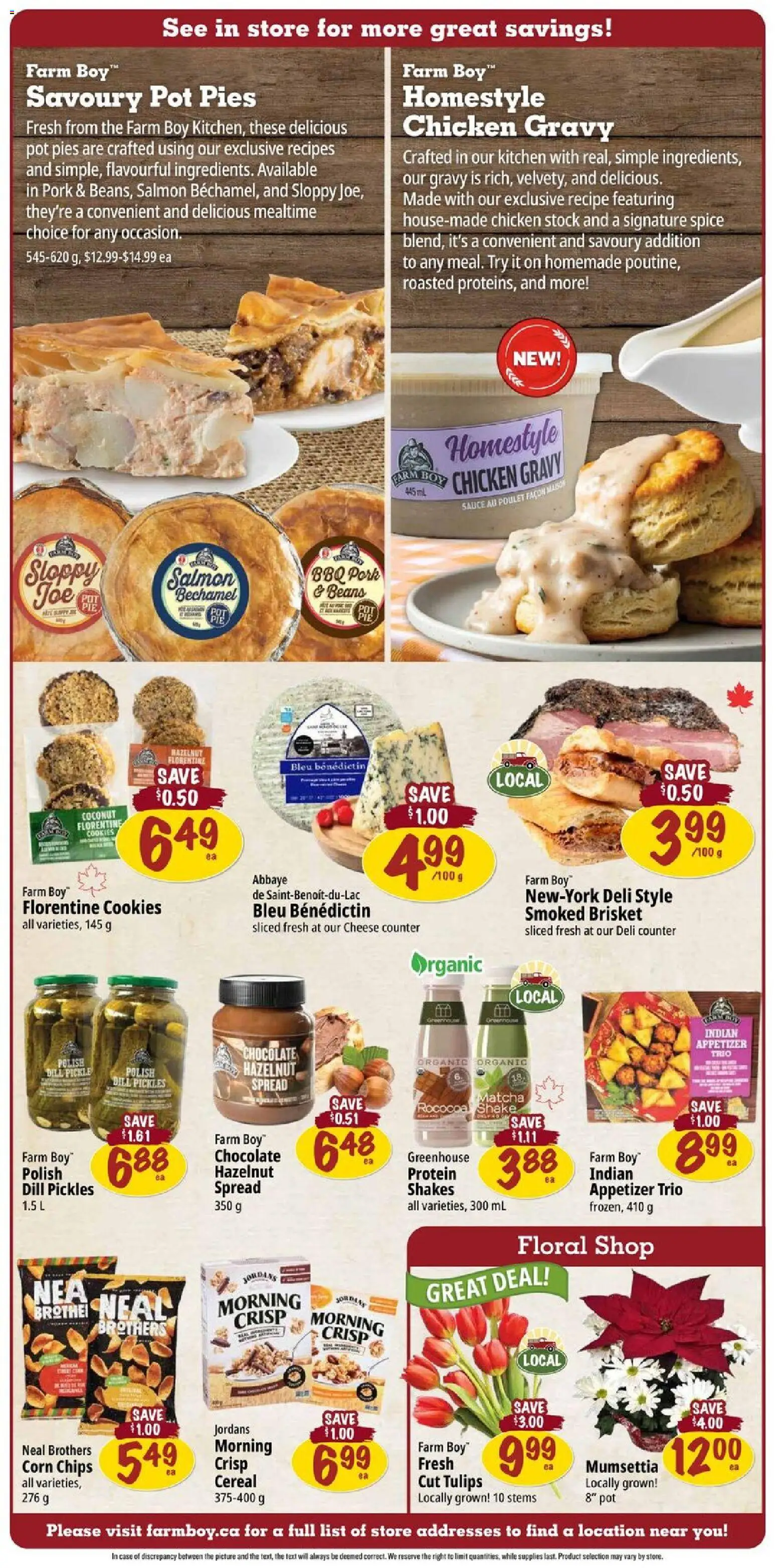 Farm Boy flyer valid from 20.11.2025 | Page: 3 | Products: Cookies, Case, Cheese, Chocolate