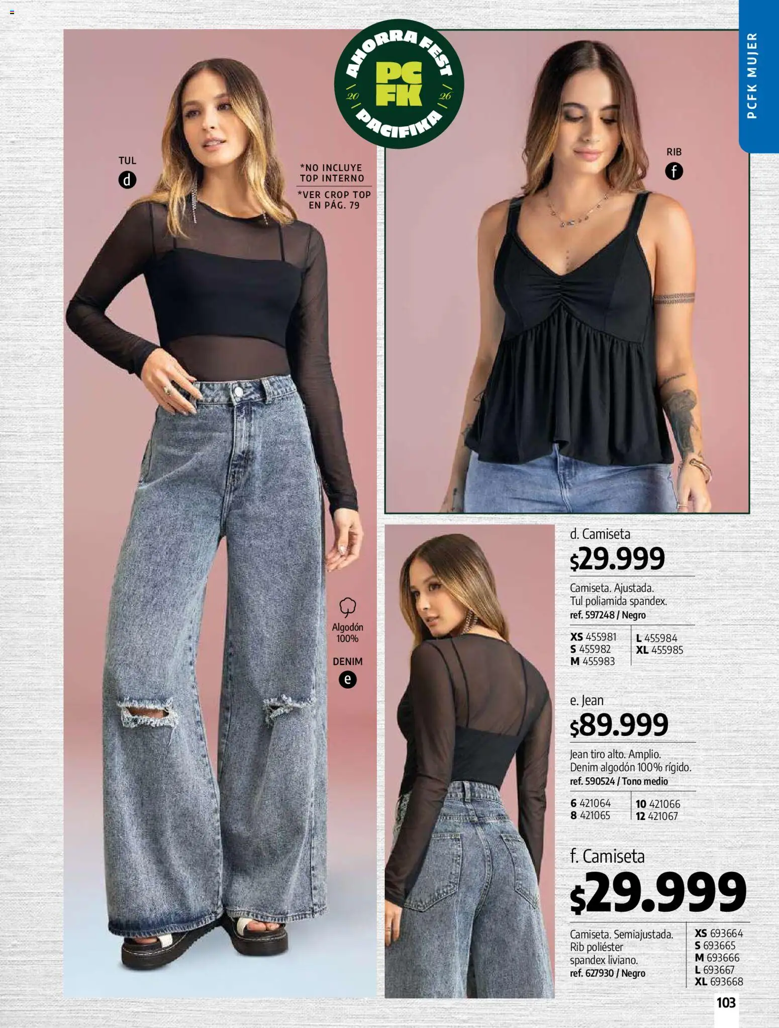 Pacifika revista - valida desde el 01.02.2026 | Página: 103 | Productos: Algodón, Jean, Camiseta, Top