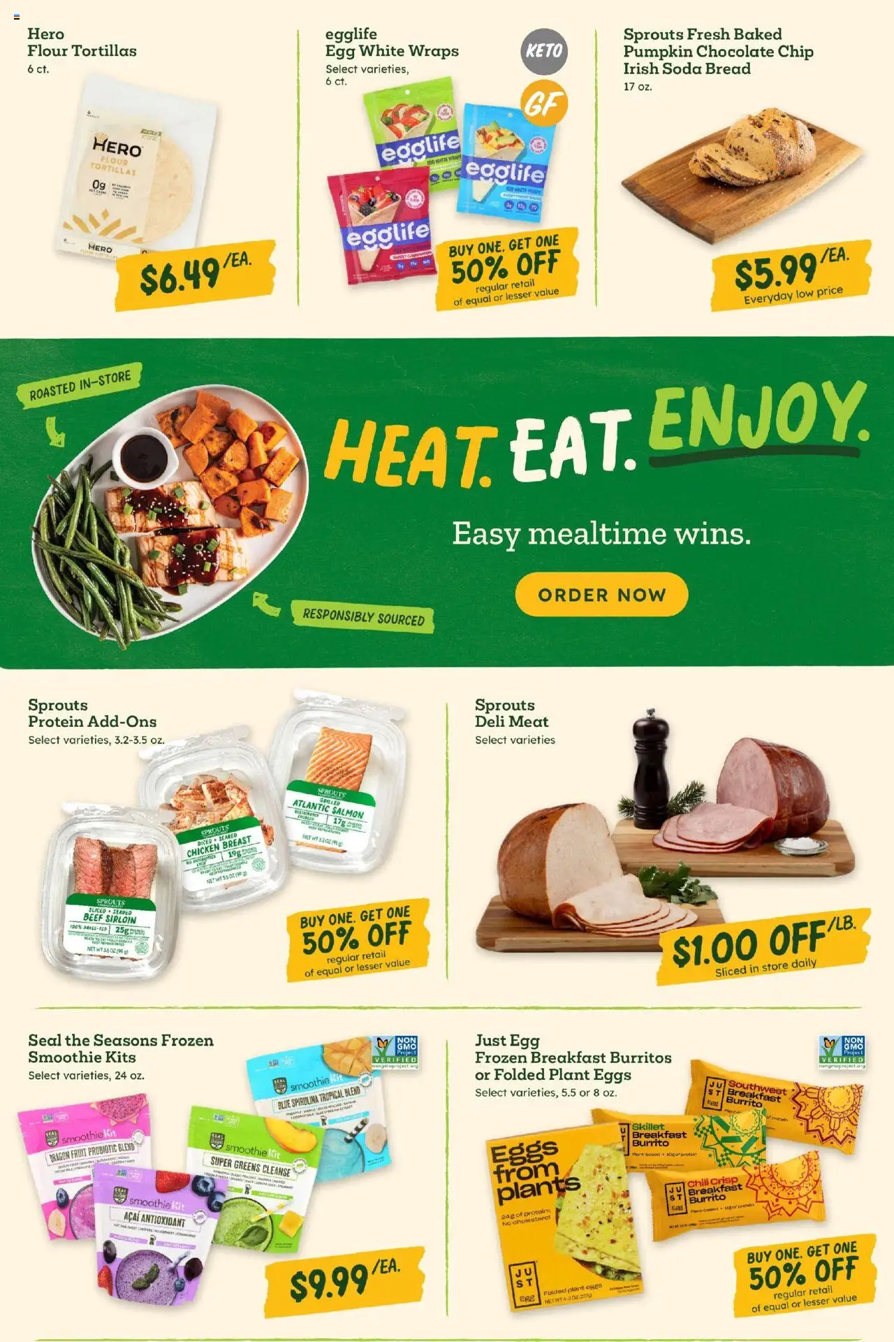 Sprouts Weekly Ad - valid from 10.09.2025 | Page: 6 | Products: Skillet, Bread, Beef, Greens
