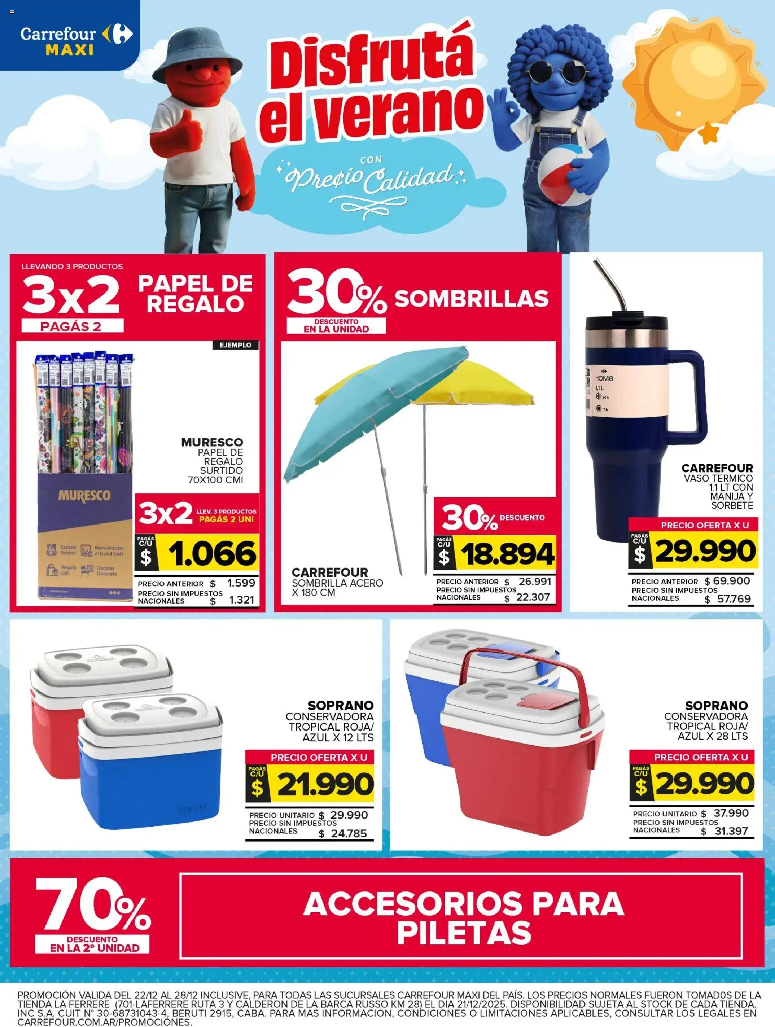 Carrefour Maxi catálogo │ válido desde el 22.12.2025 | Página: 25 | Productos: Conservadora, Sombrilla