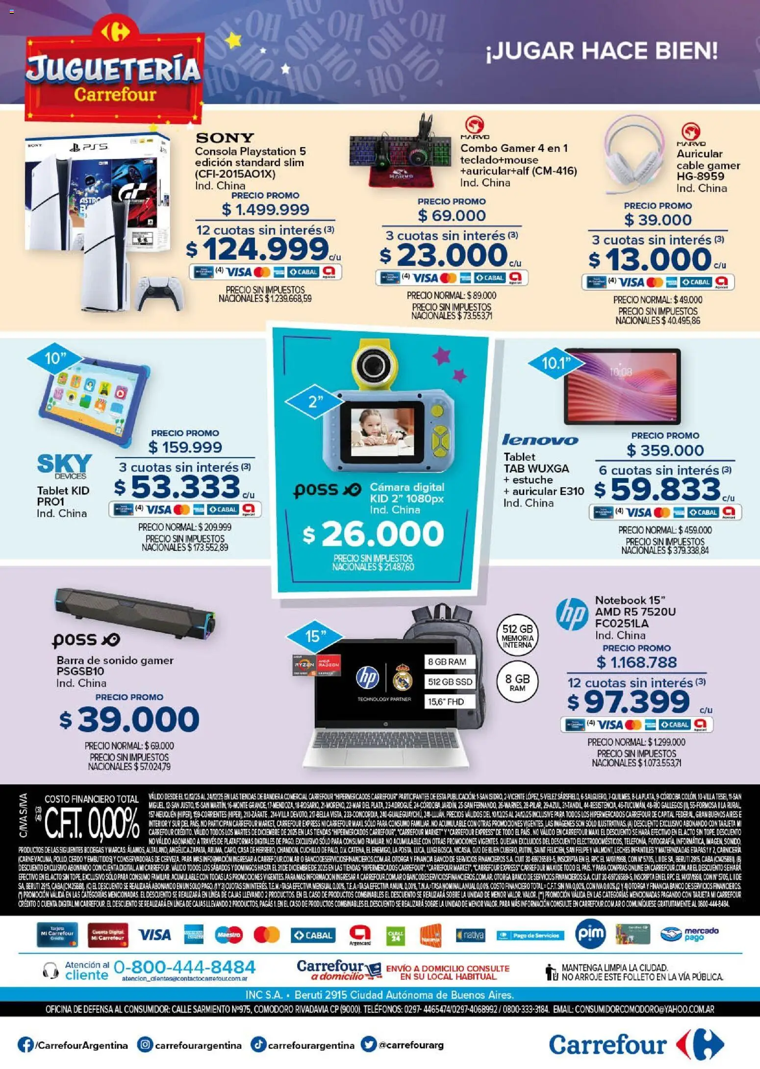 Carrefour ofertas │ válido desde el 12.12.2025 | Página: 36 | Productos: Cámara, Cuchillo, Tablet, Notebook