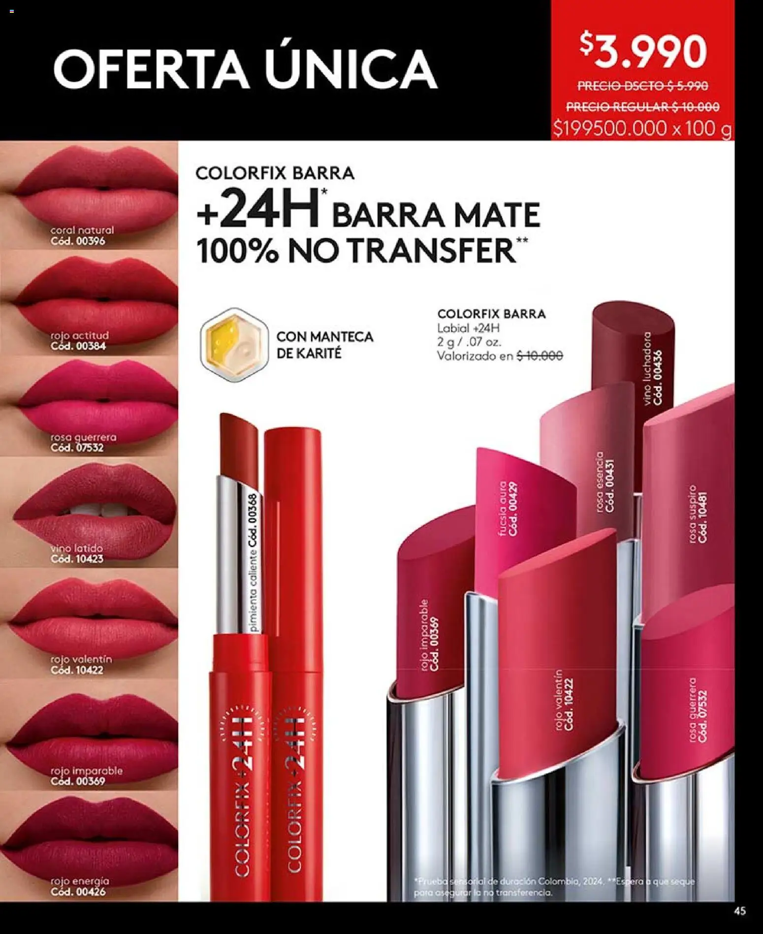 Catálogo Ésika Campaña 7 │ válido desde el 18.04.2026 | Página: 45 | Productos: Pimienta, Mate, Manteca, Vino