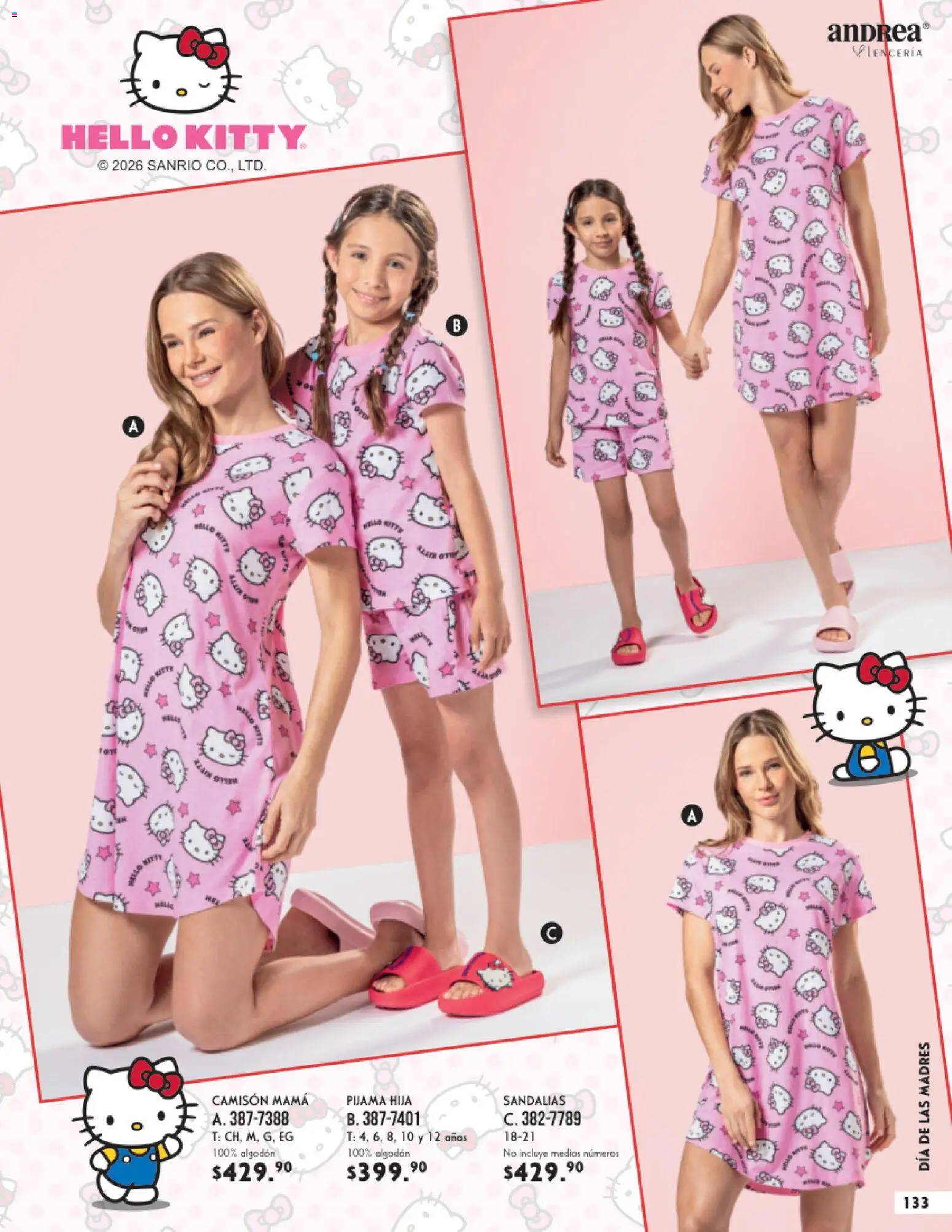 Nuevas ofertas de Andrea válidas en toda la República Mexicana desde el 25.01.2026. ¡Encuentra las mejores ofertas en Andrea catálogo Lencería & vestir interior! | Página: 29 | Productos: Pijama, Algodón, Sandalias, Camisón