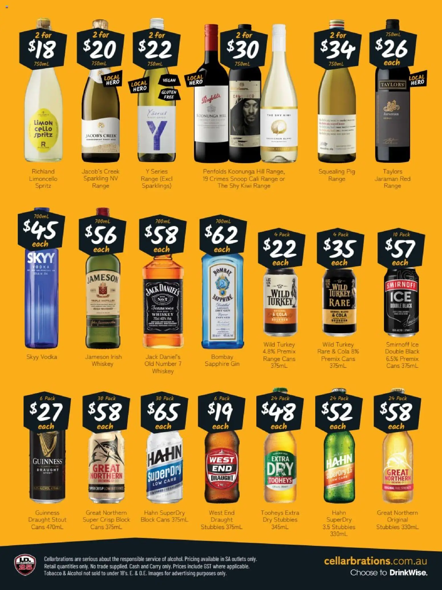 Cellarbrations catalogue - valid from 09.03.2026 | Page: 2 | Products: Bourbon, Gin, Vodka, Turkey