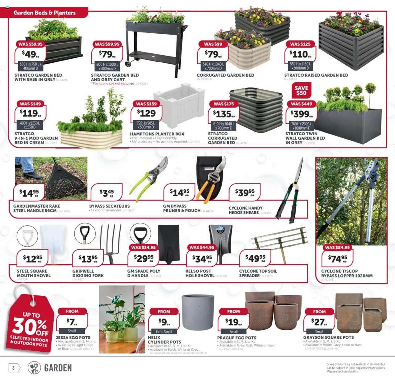 Stratco catalogue - valid from 27.06.2025 | Page: 8 | Products: Hedge shears, Light, Soil, Bed