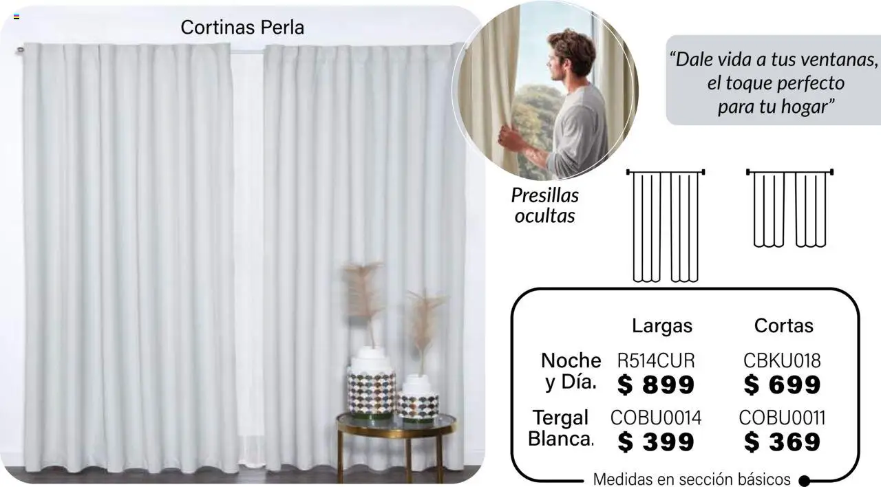 Nuevas ofertas de Colchas Concord válidas en toda la República Mexicana desde el 01.08.2025. ¡Encuentra las mejores ofertas en Colchas Concord - Catálogo! | Página: 657 | Productos: Cortinas